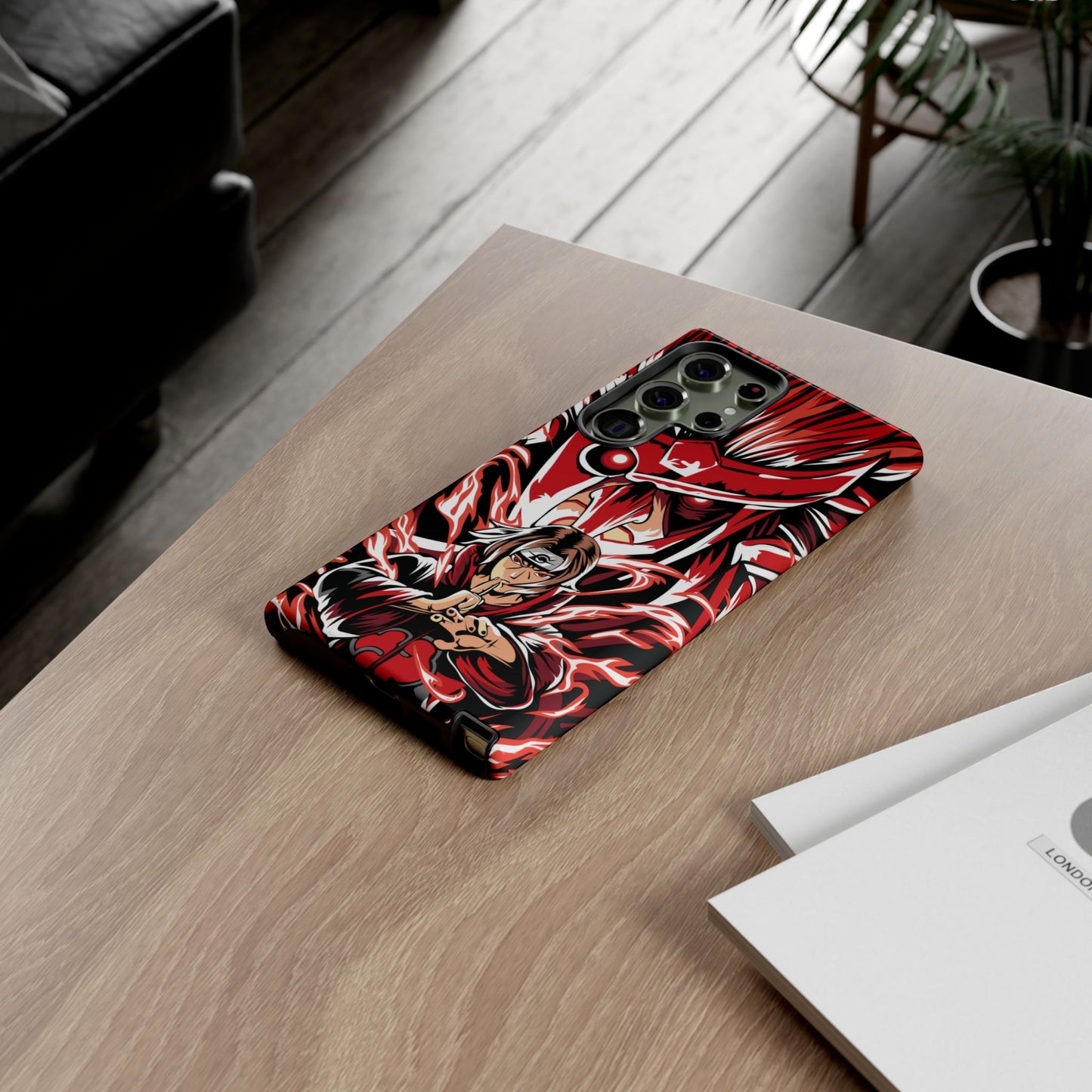 Itachi Flame Susanoo Double Layered Phone Case