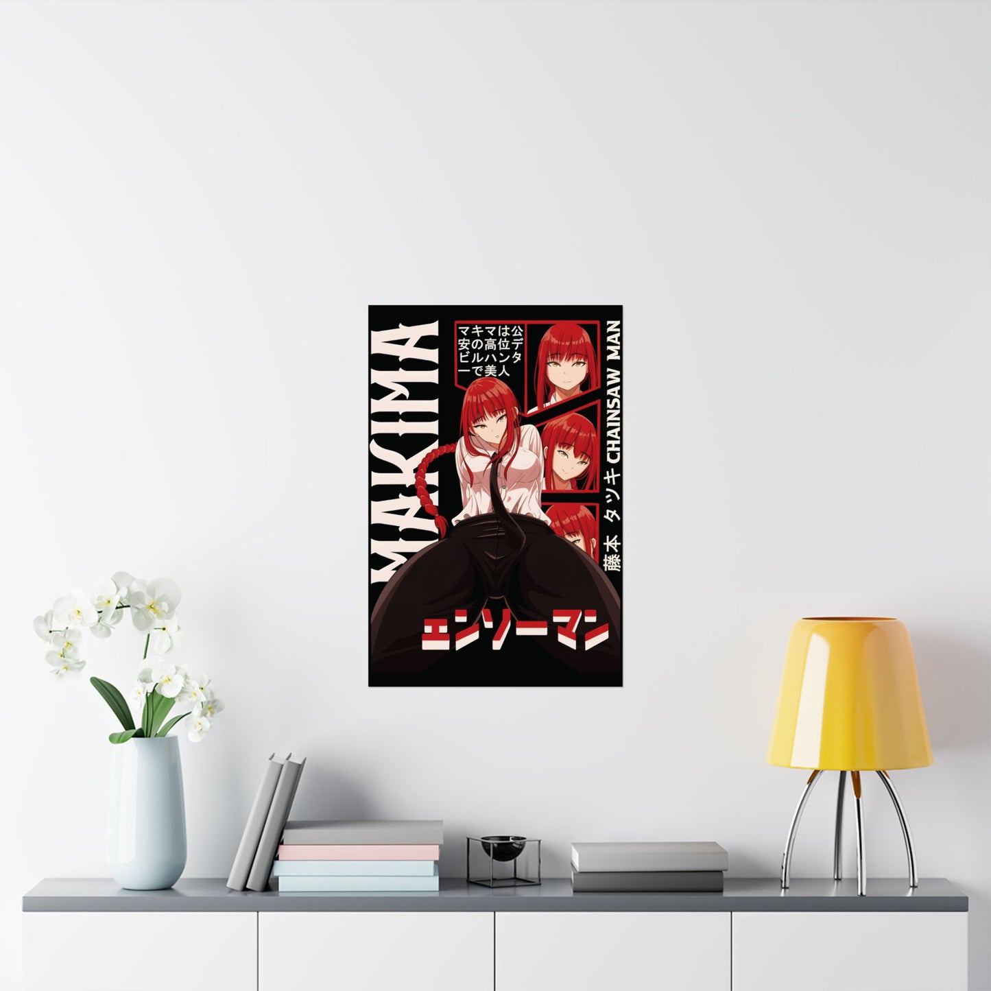 Mommy Makima Matte Vertical Poster | Chainsaw Man Wall Art | Anime Room Decor