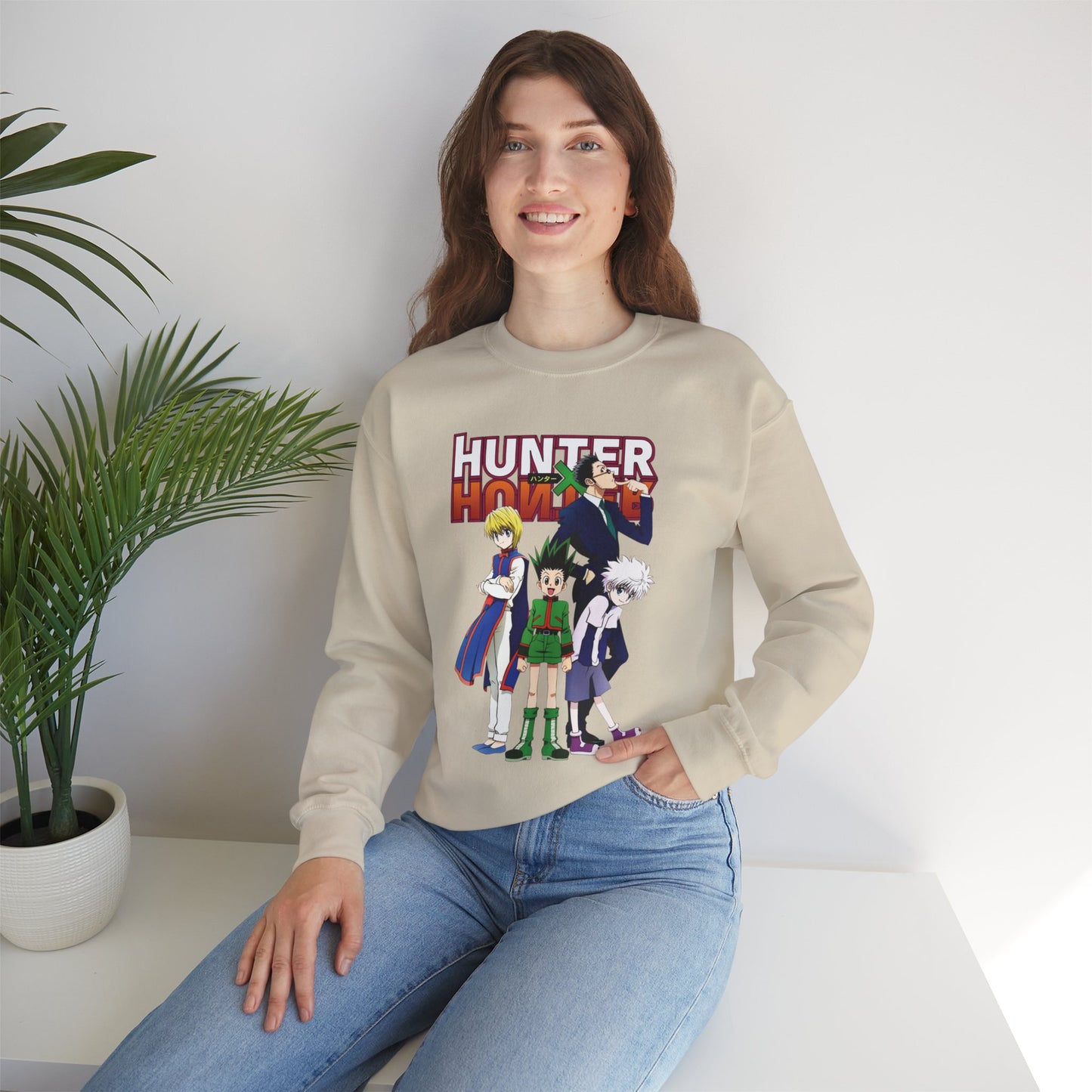 Gon’s Core Group Unisex Heavy Blend Crewneck Sweatshirt | Hunter x Hunter Anime Sweatshirt