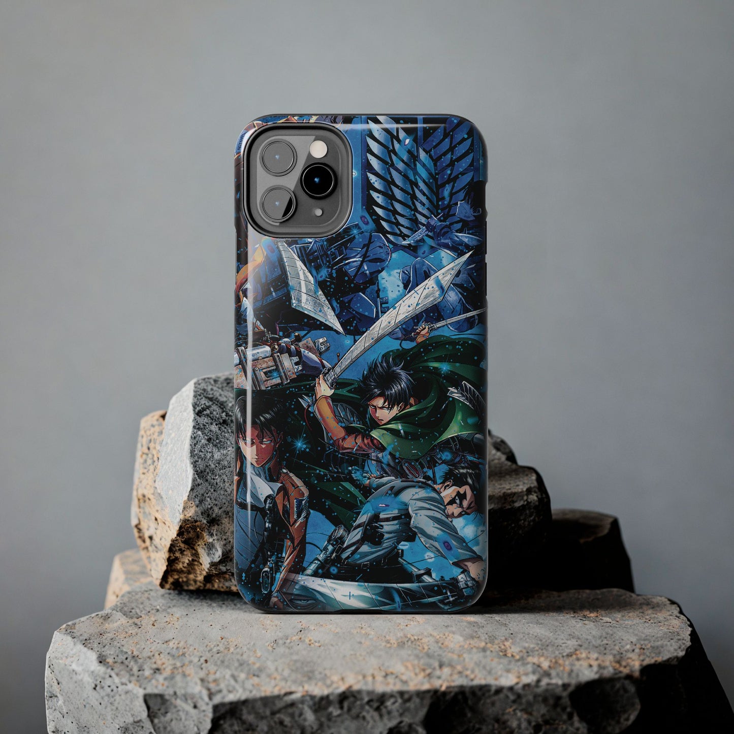 Levi Ackerman Double Layered Phone Case | Attack on Titan-Inspired Protective Anime Case