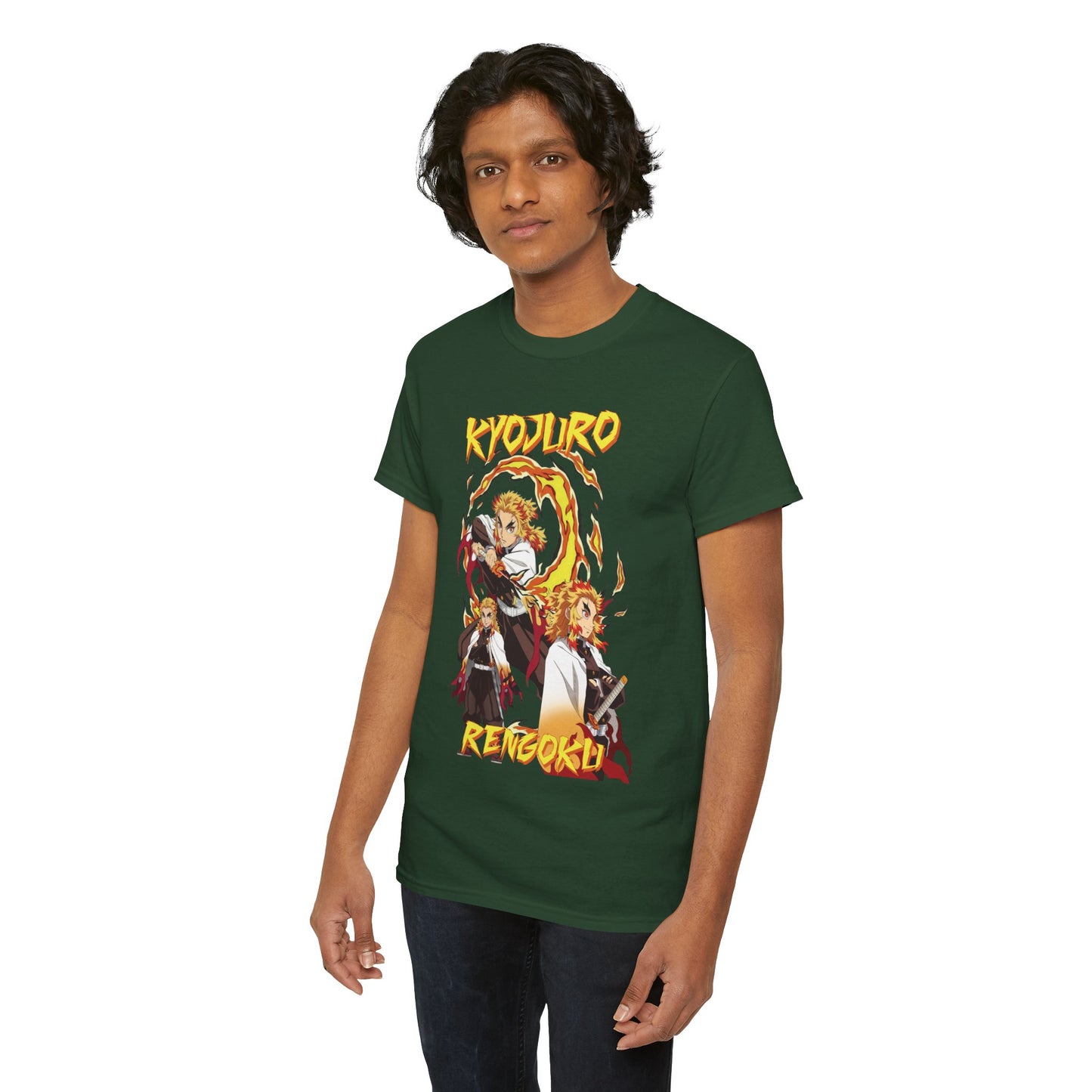 Kyojuro Rengoku Flame Hashira T-Shirt | Demon Slayer Anime Streetwear Tee