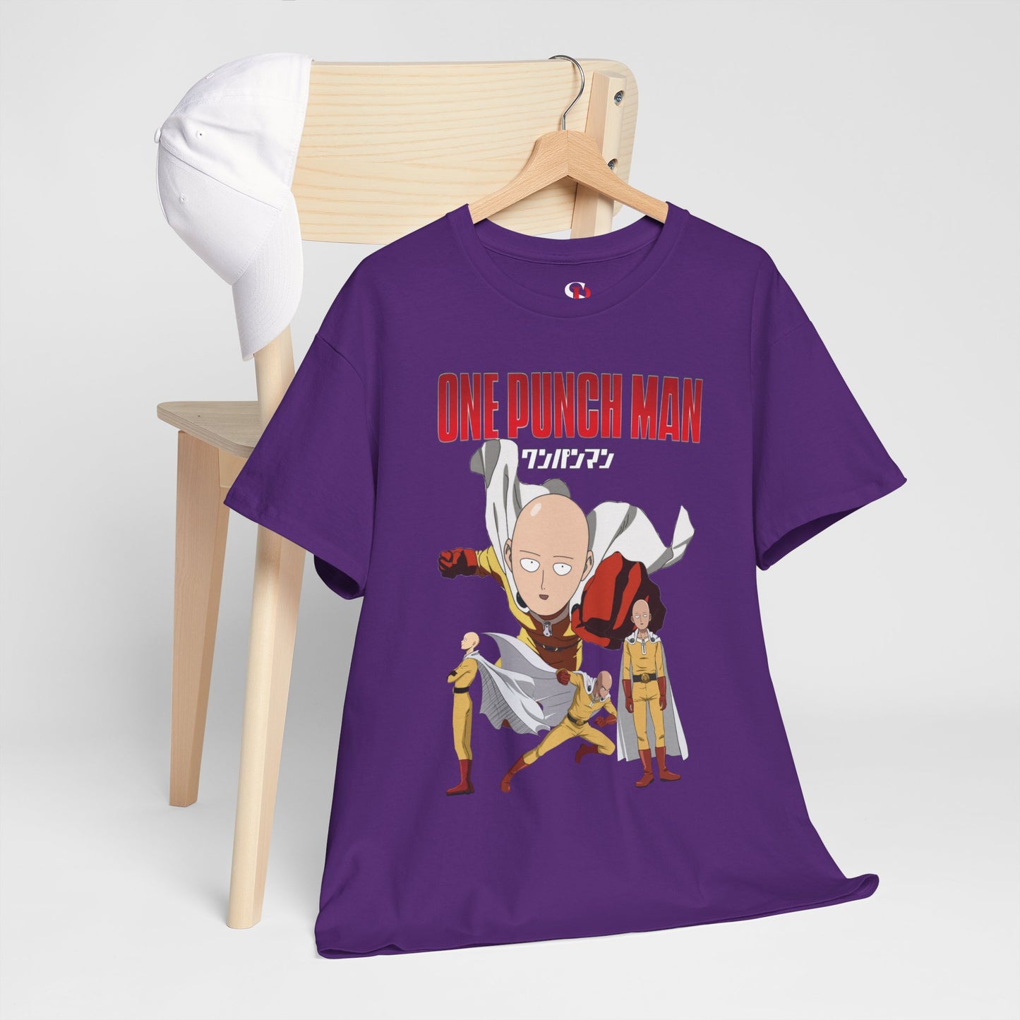 Saitama Unisex Heavy Cotton T-Shirt | One Punch Man Anime Graphic Tee