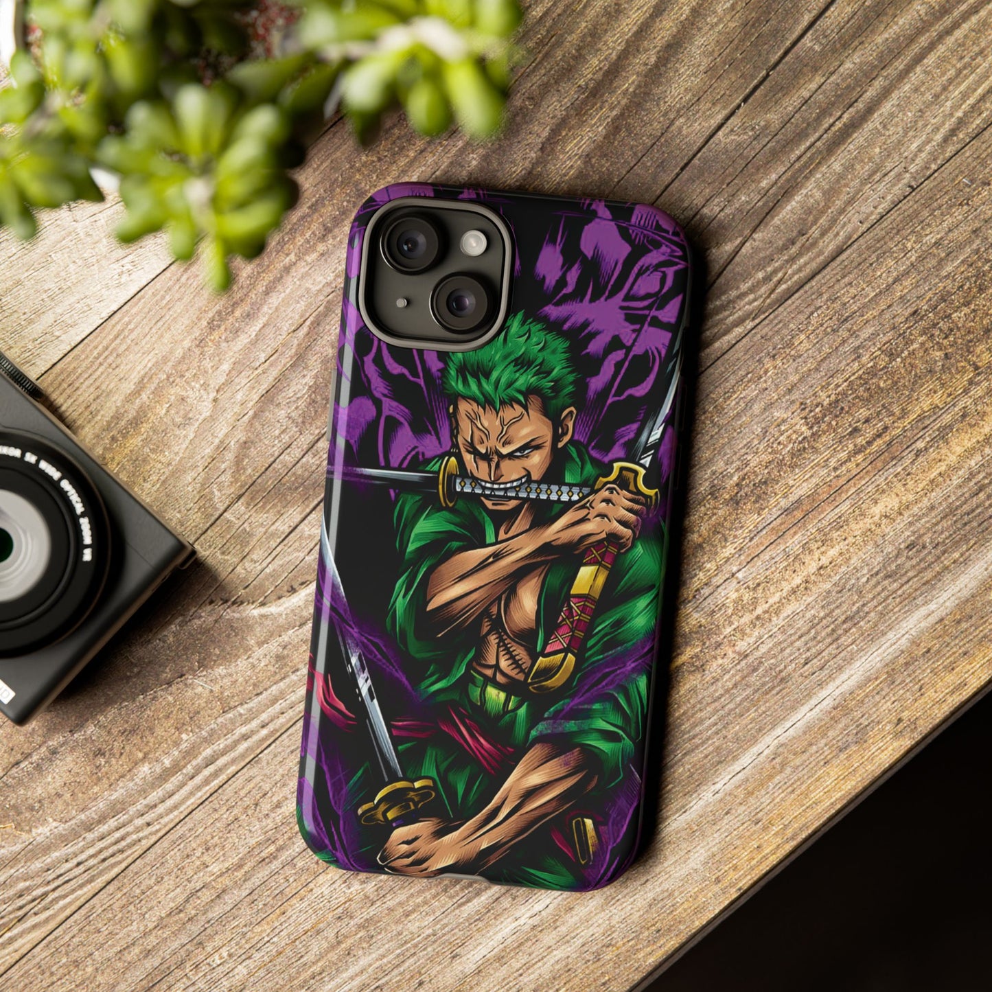 Demon Aura Zoro Double Layered Phone Case