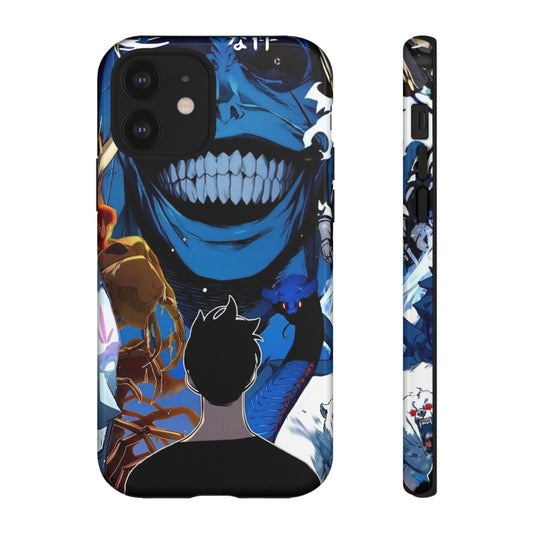 Sung Jin-Woo vs Statue of God Double Layered Phone Case | Double Dungeon Anime-Inspired Protective Case for iPhone & Samsung