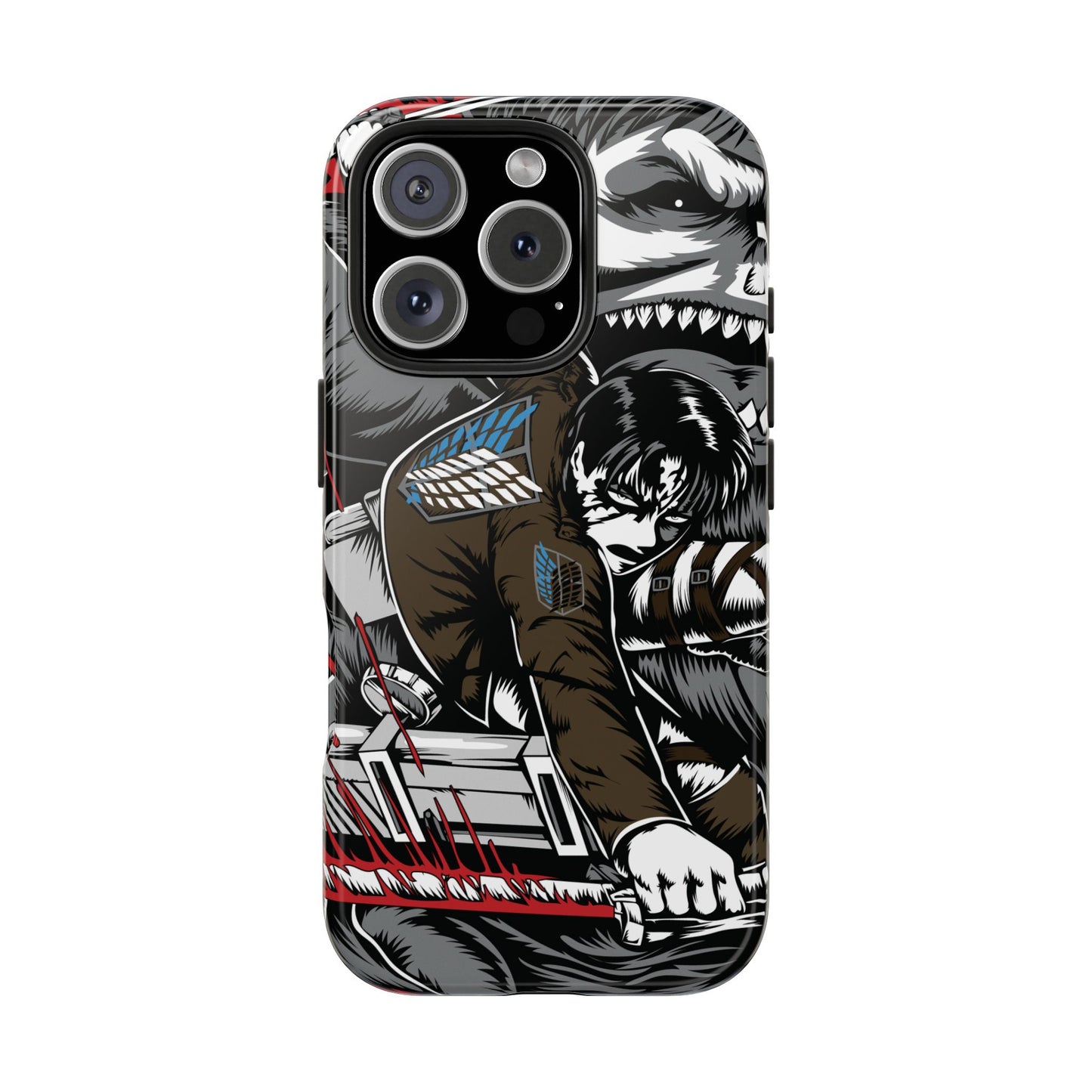 Levi vs Beast Titan Double Layered Phone Case | Attack on Titan-Inspired Protective Anime Case