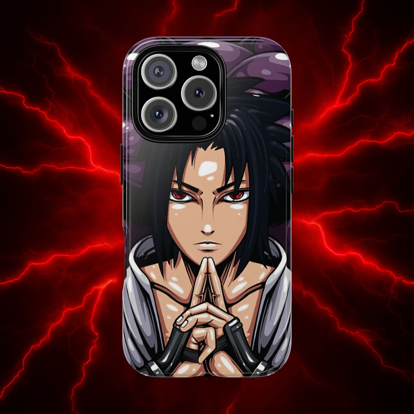 Sasuke Uchiha Mangekyou Sharingan Double Layered Phone Case