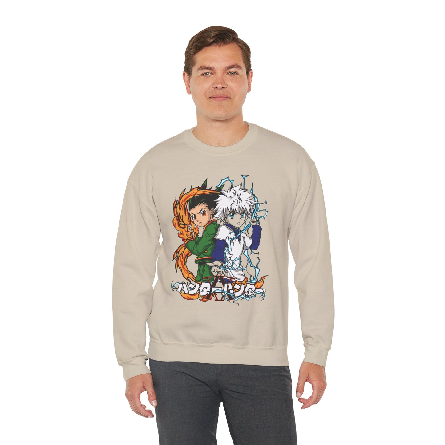 Gon & Killua Duo Unisex Heavy Blend Crewneck Sweatshirt