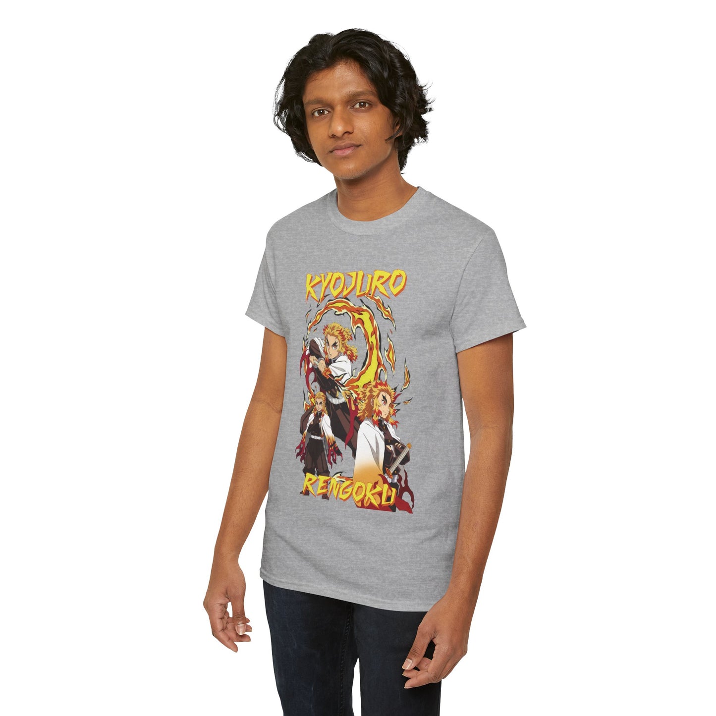 Kyojuro Rengoku Flame Hashira T-Shirt | Demon Slayer Anime Streetwear Tee