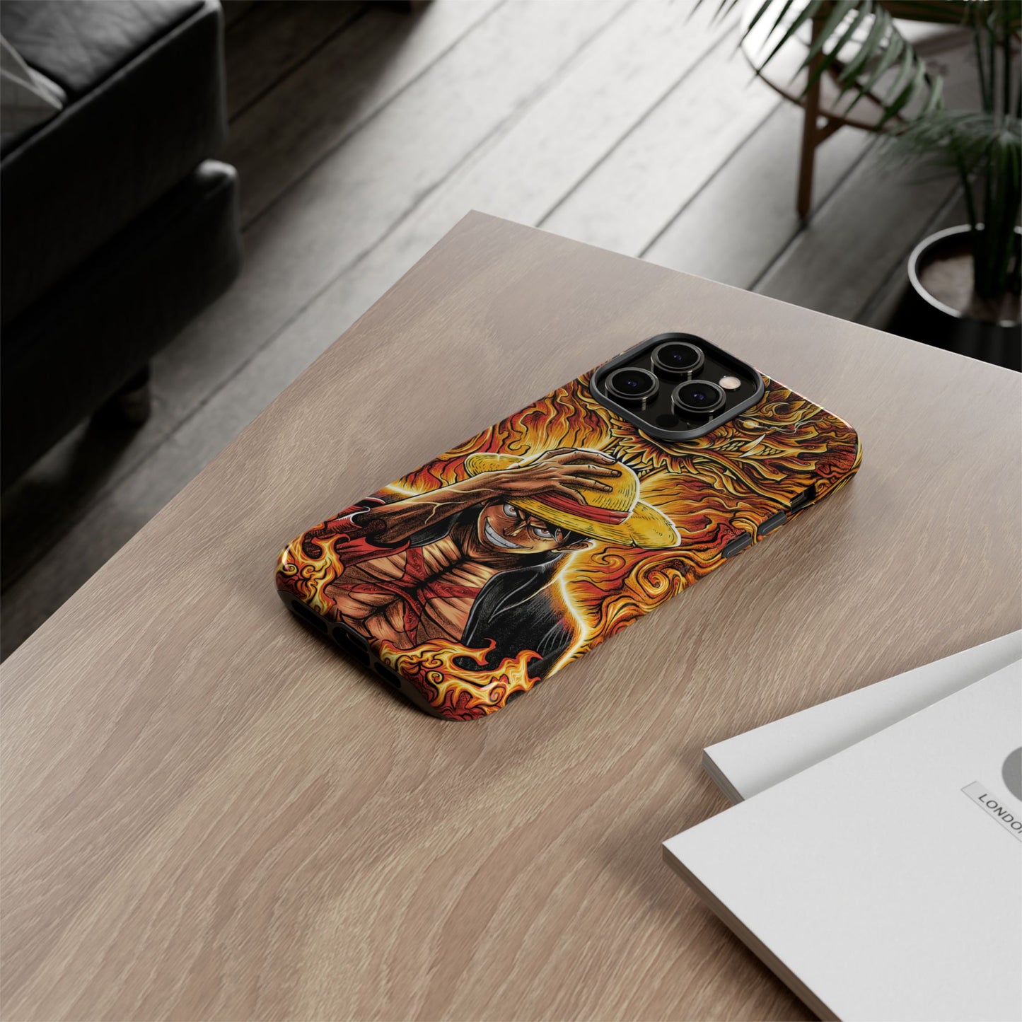 Inferno Pirate King Luffy Double Layered Phone Case