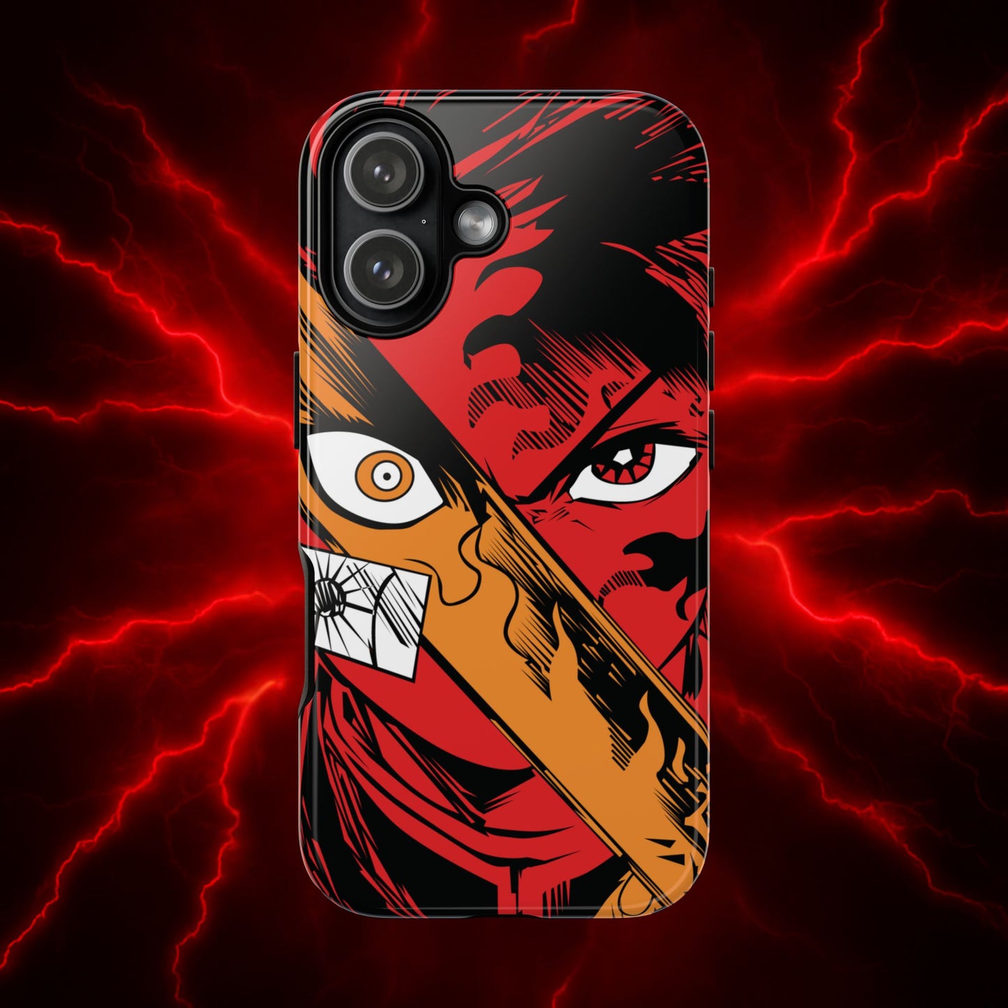 Tanjiro Kamado Slayer Mark Phone Case | Demon Slayer-Inspired Double Layered Protective Case