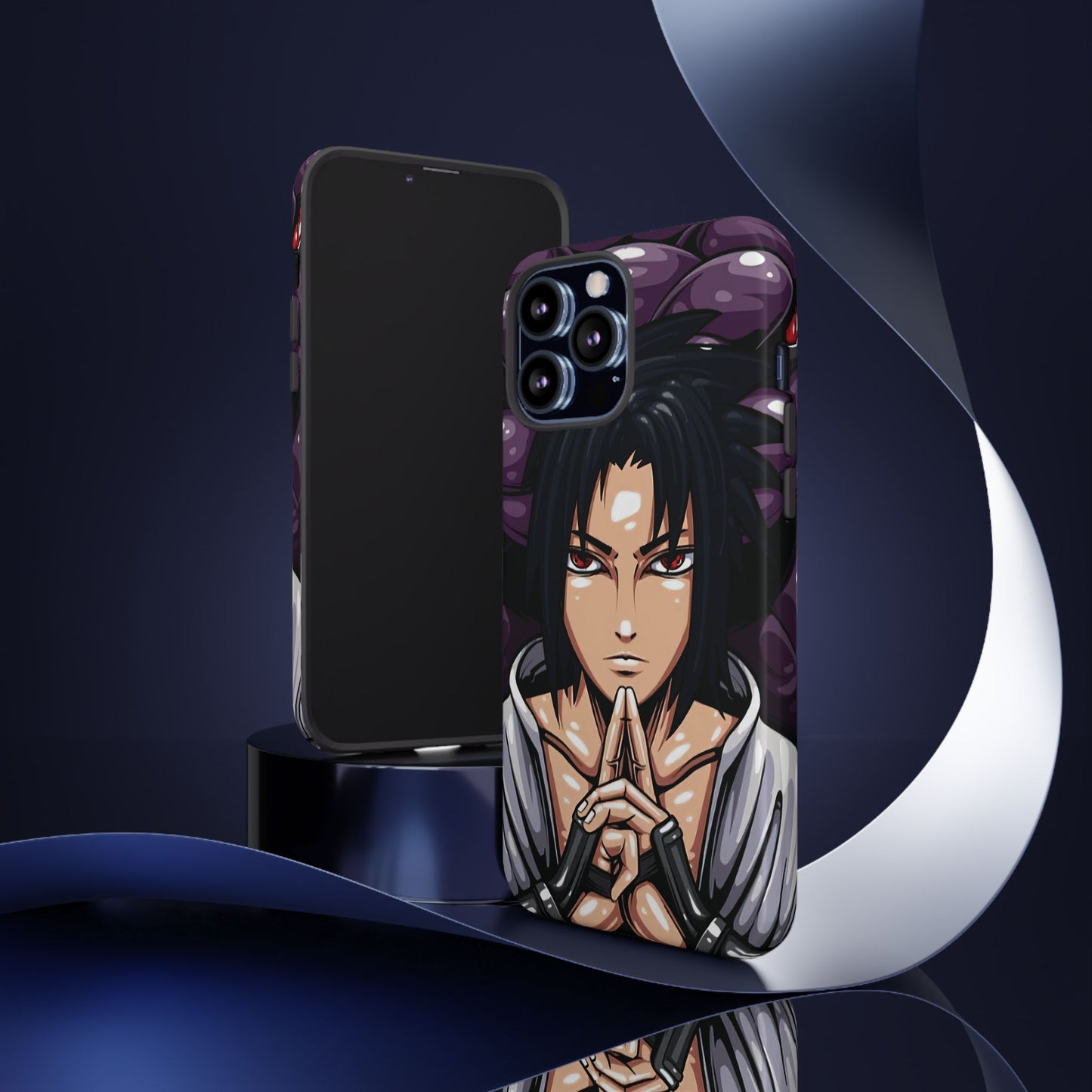 Sasuke Uchiha Mangekyou Sharingan Double Layered Phone Case