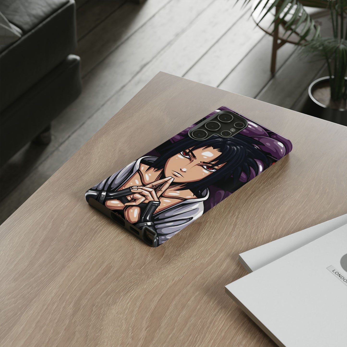 Sasuke Uchiha Mangekyou Sharingan Double Layered Phone Case