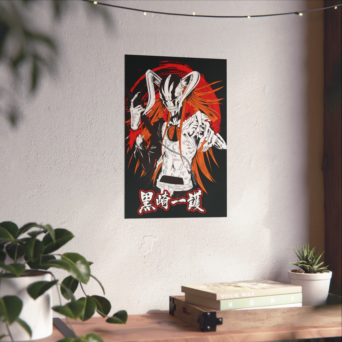 Ichigo Vasto Lorde Matte Vertical Poster | Bleach Anime Wall Art