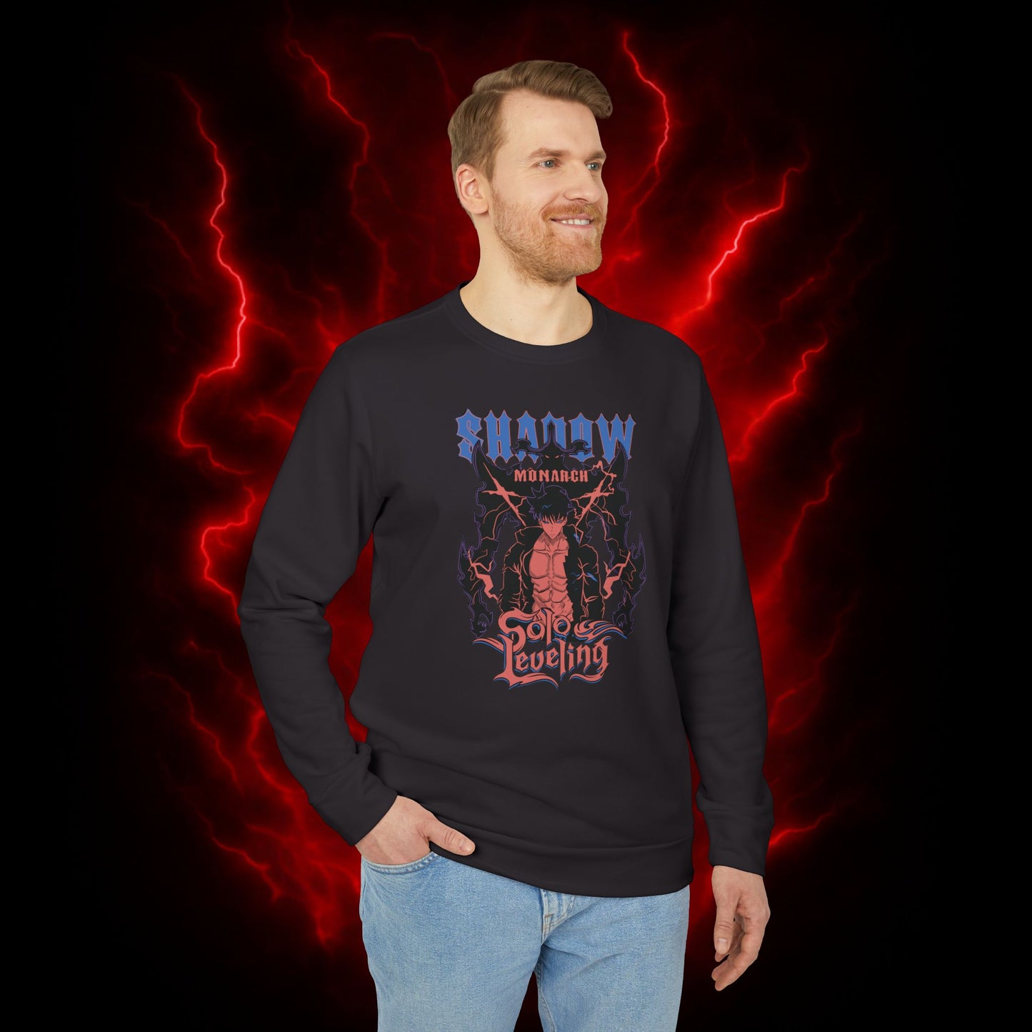 Shadow Monarch II Adidas Unisex Fleece Crewneck Sweatshirt