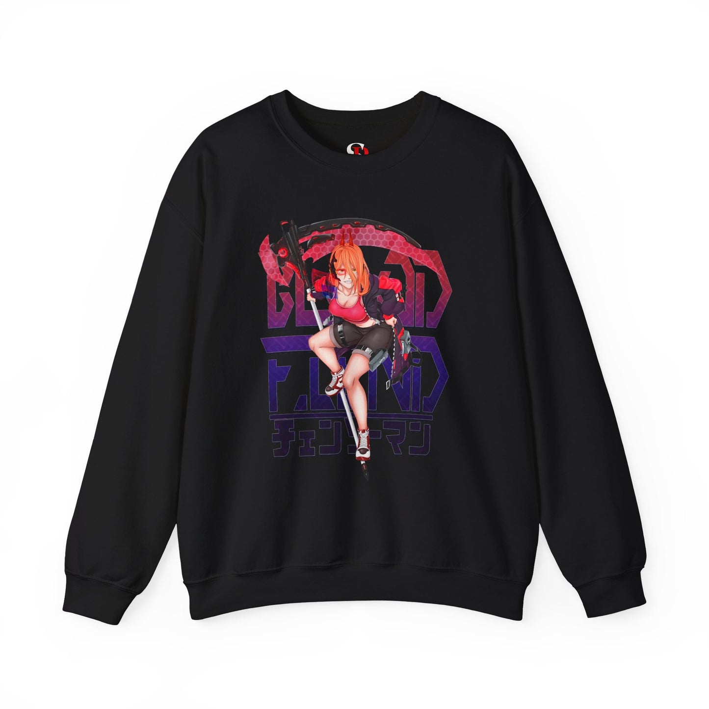 Blood Fiend Power III Unisex Heavy Blend Crewneck Sweatshirt | Chainsaw Man Anime Pullover