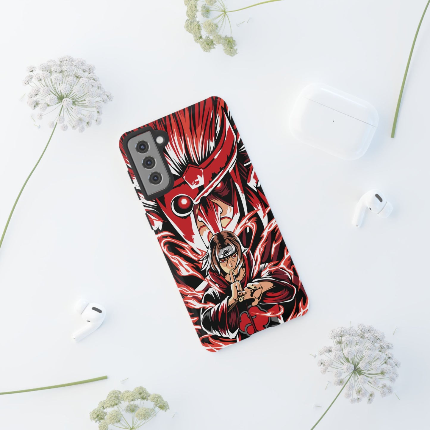 Itachi Flame Susanoo Double Layered Phone Case