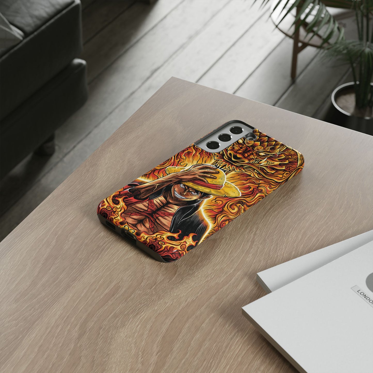 Inferno Pirate King Luffy Double Layered Phone Case