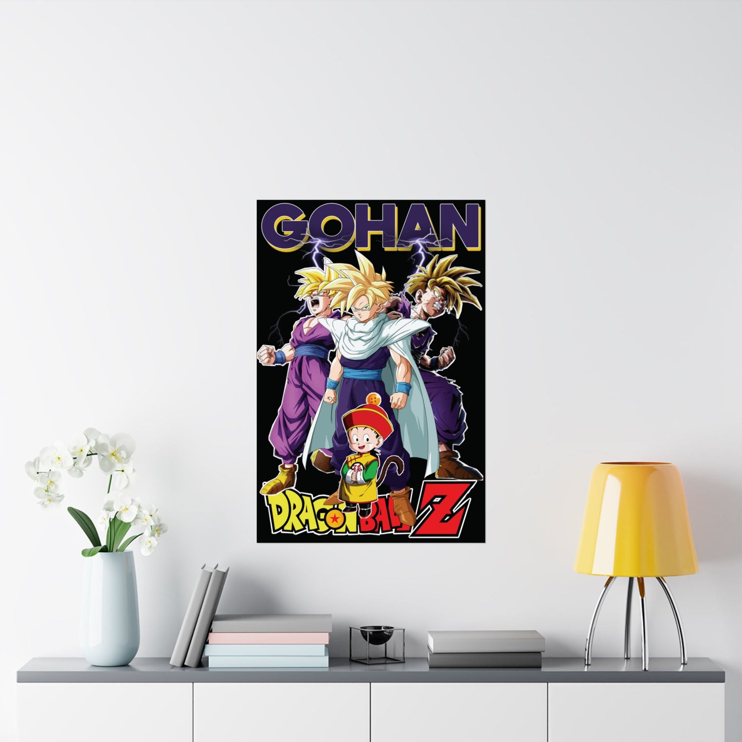 Gohan “Legacy of Z” Matte Vertical Poster | Dragon Ball Z Anime Wall Art