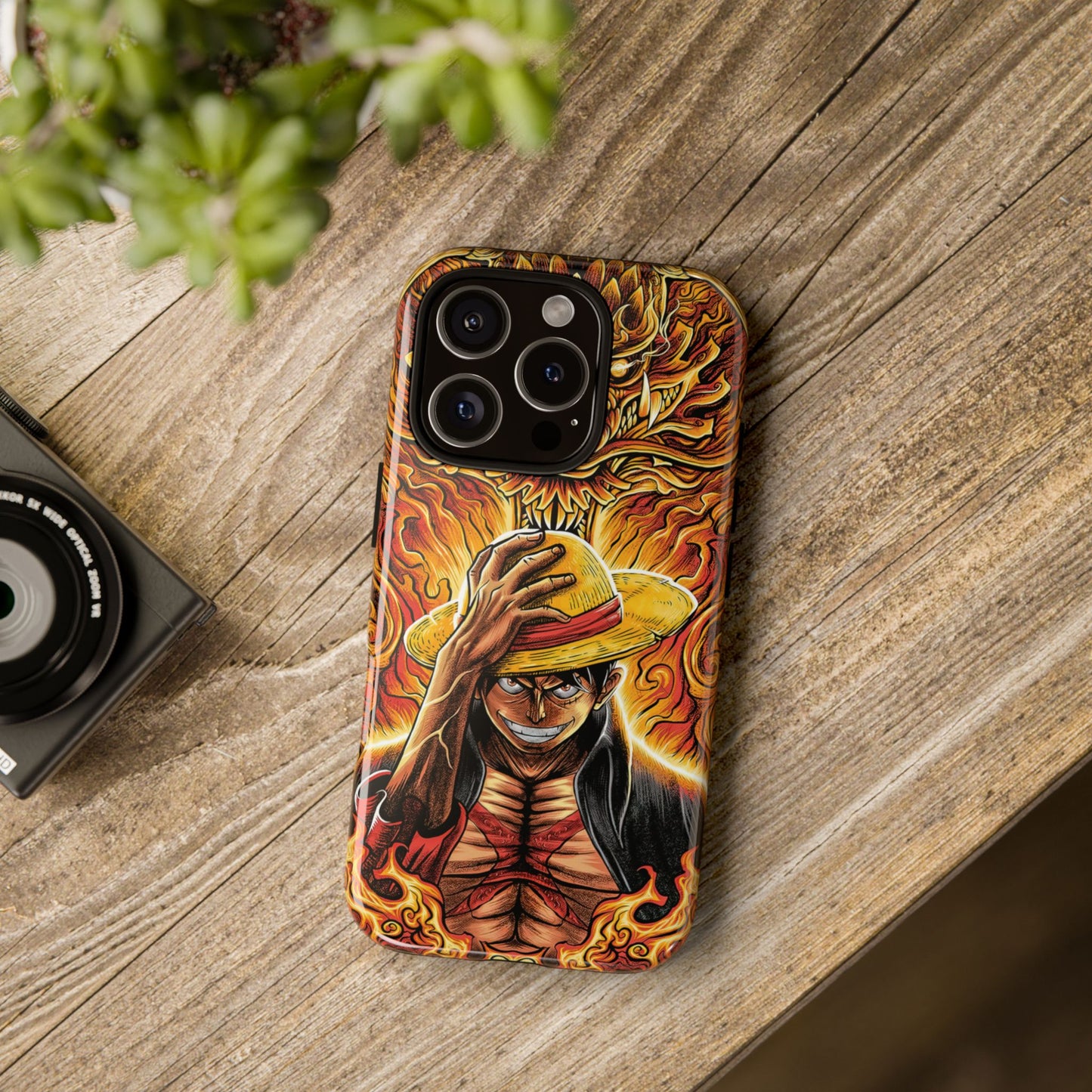 Inferno Pirate King Luffy Double Layered Phone Case