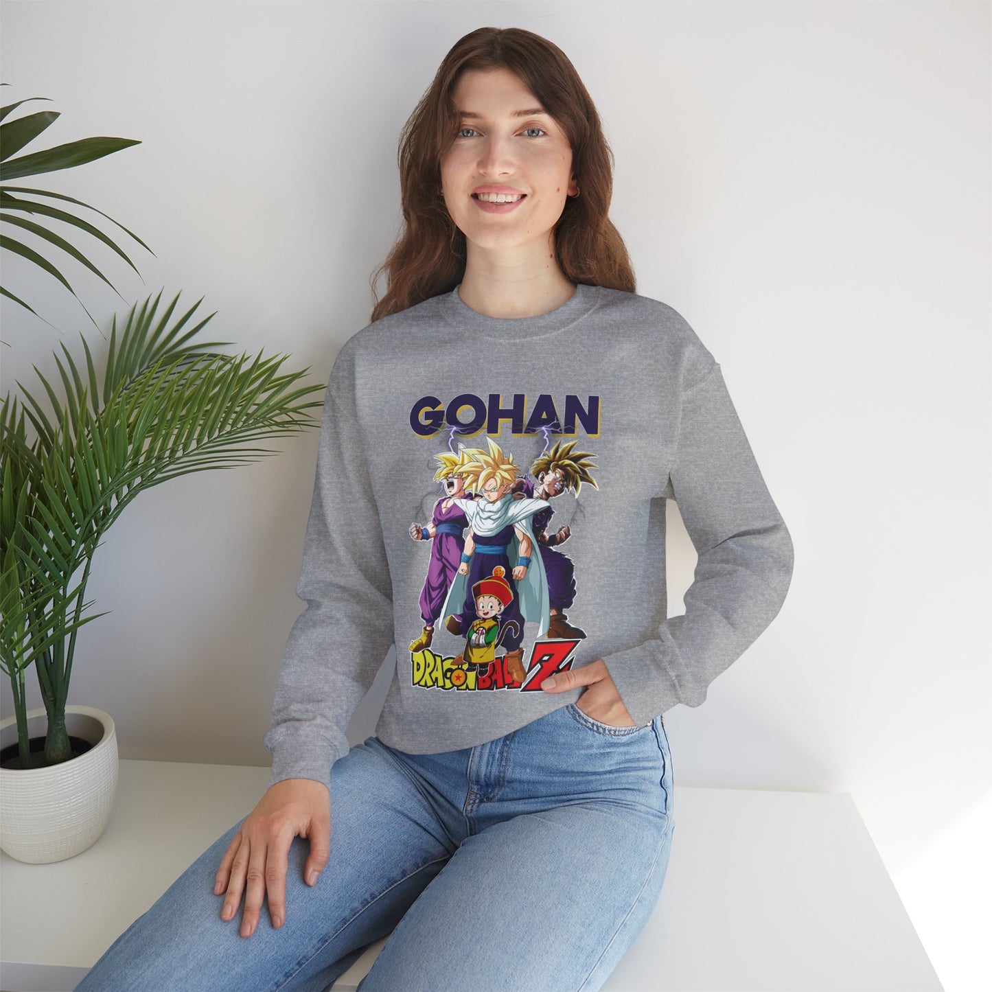 Gohan “Legacy of Z” Unisex Heavy Crewneck | Dragon Ball Z Streetwear Sweatshirt