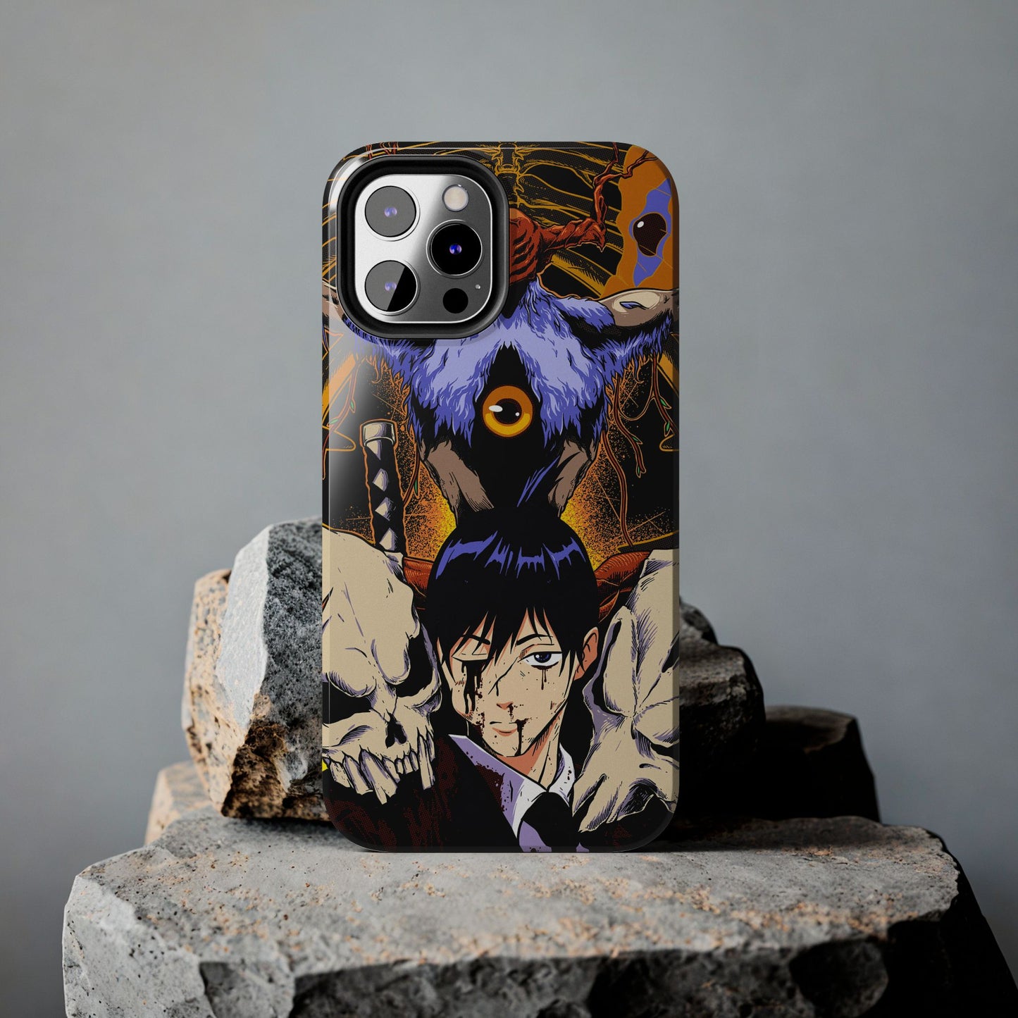 Aki x Future Devil Double Layered Phone Case | Chainsaw Man-Inspired Protective Anime Case