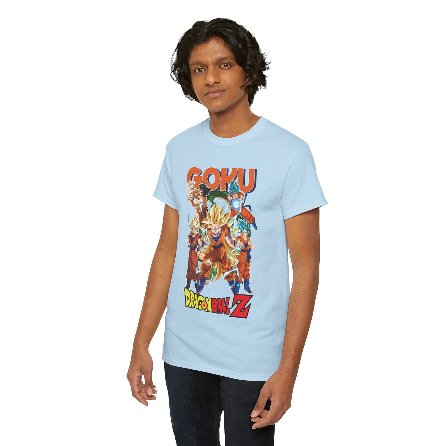 Goku “Legacy of Power” Unisex Heavy Cotton T-Shirt | Dragon Ball Z Streetwear Tee