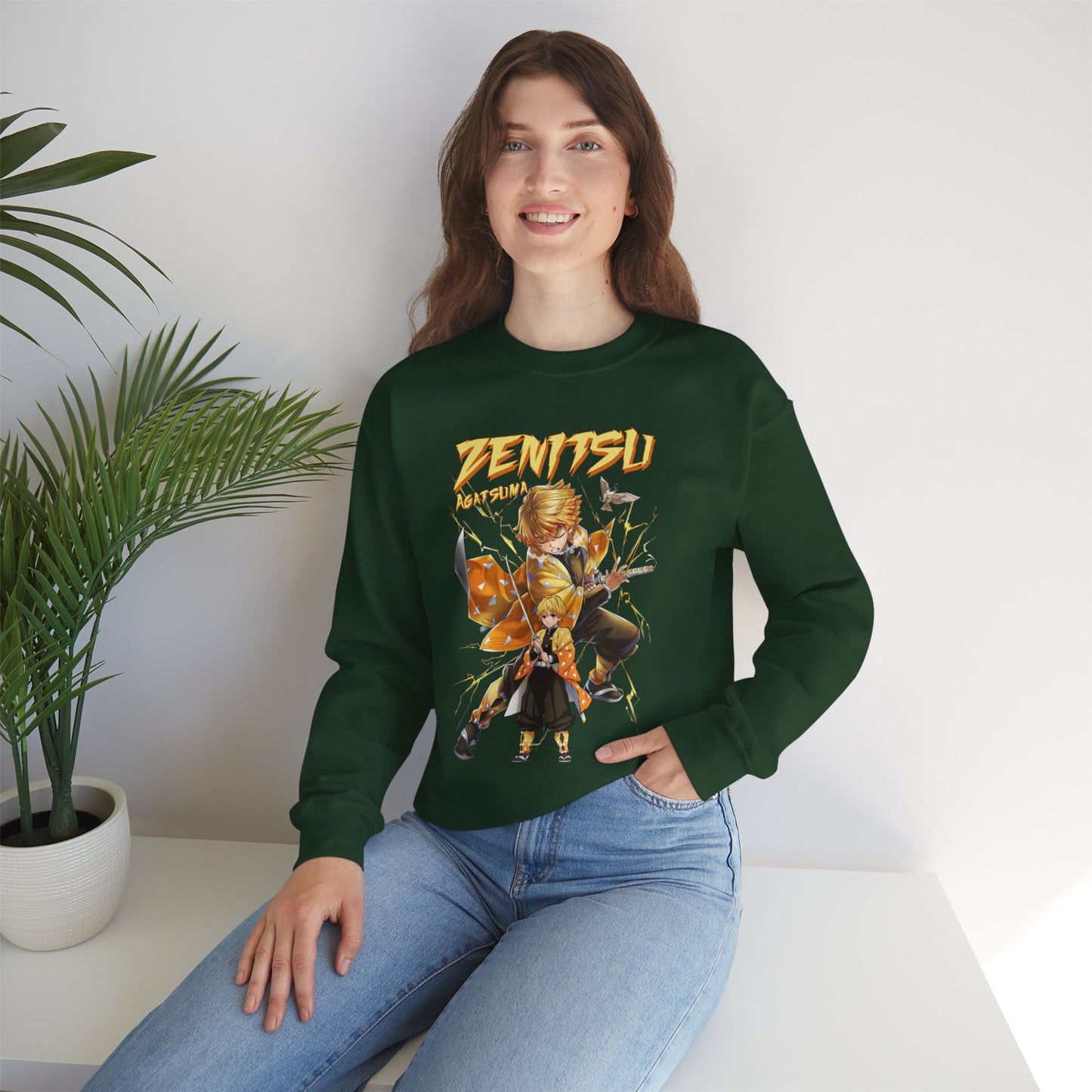 Zenitsu Agatsuma Thunder Breathing Sweatshirt | Demon Slayer Anime Streetwear