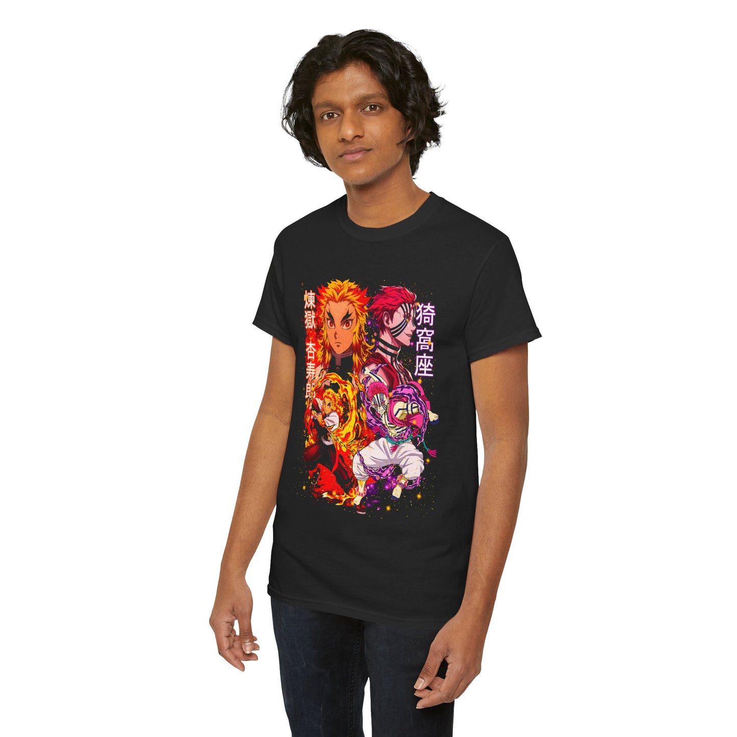Rengoku vs Akaza T-Shirt | Demon Slayer Battle Anime Tee