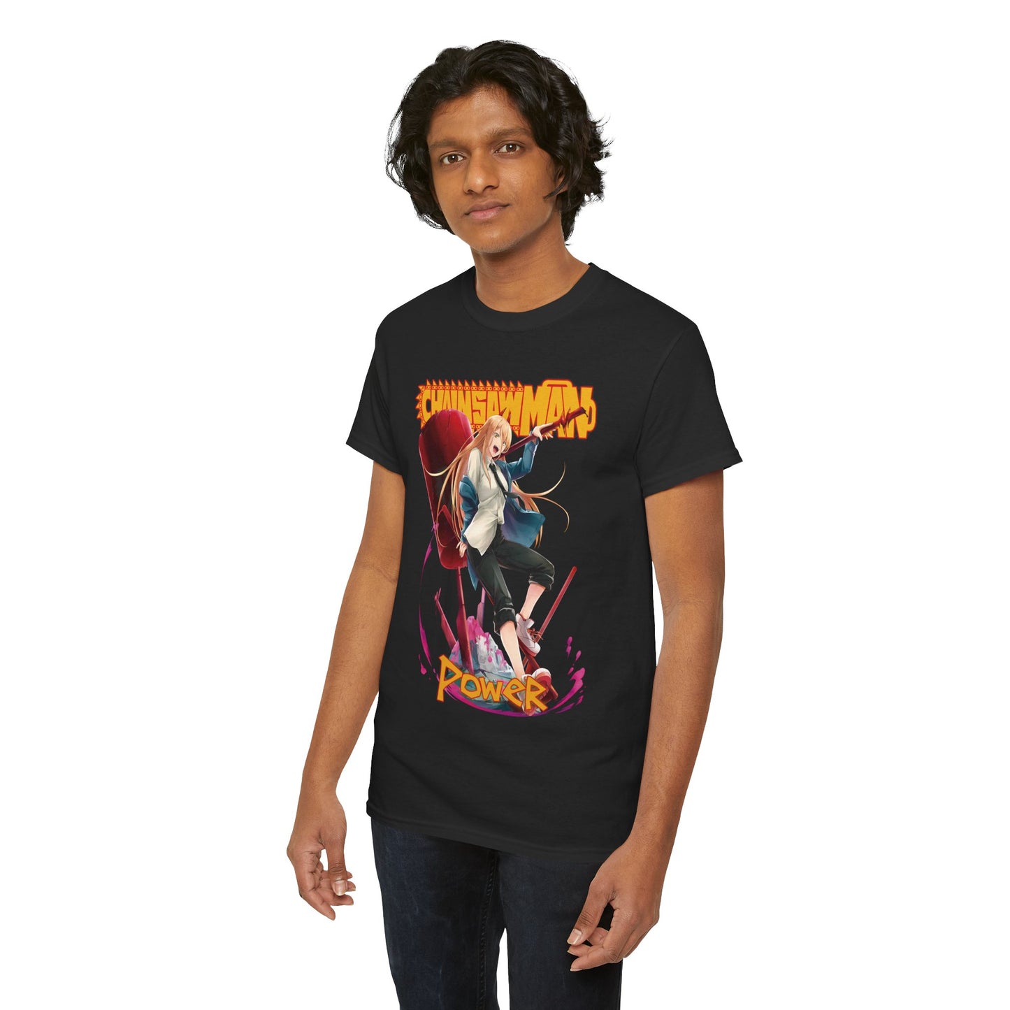 Blood Fiend Power Unisex Heavy Cotton T-Shirt | Chainsaw Man Anime Tee