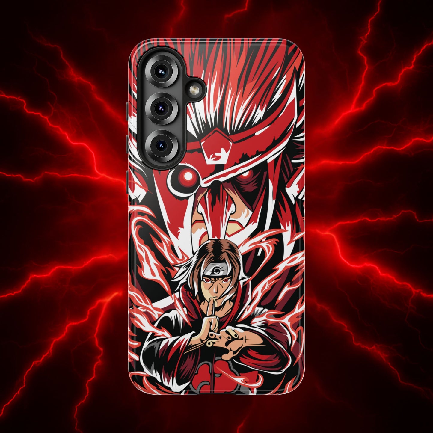 Itachi Flame Susanoo Double Layered Phone Case
