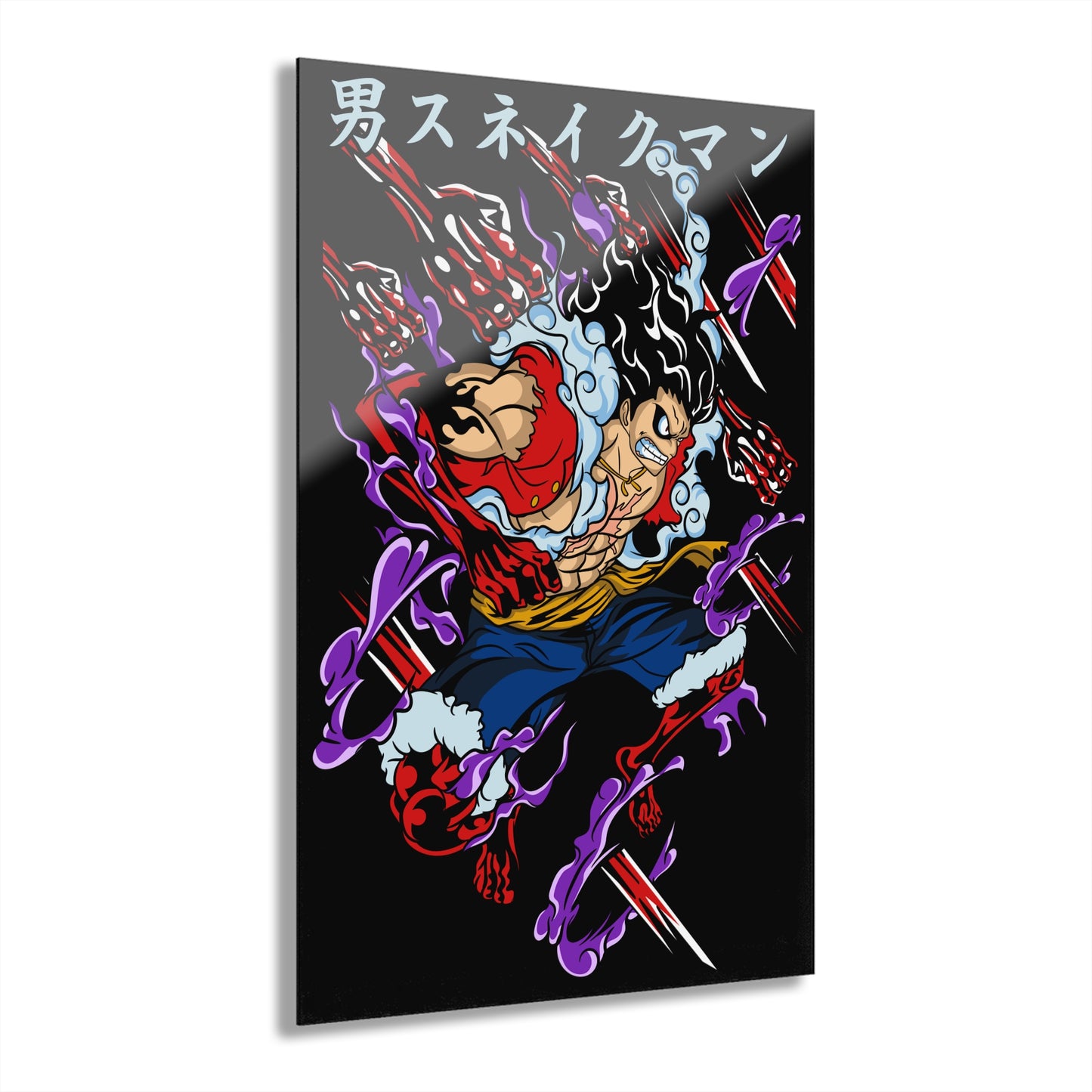 Luffy Gear 4 Gum Gum Gatling Acrylic Print