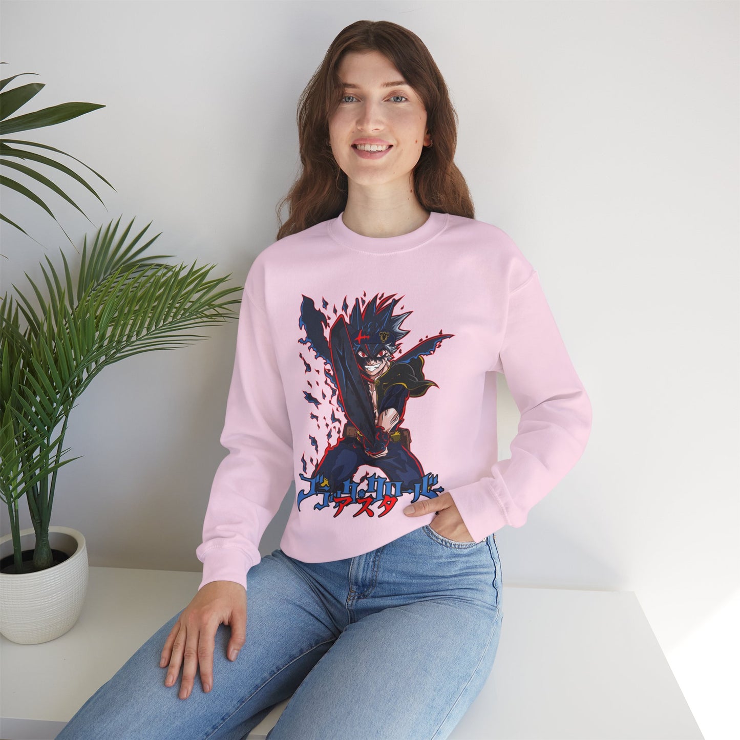 Black Clover Unisex Heavy Blend Crewneck Sweatshirt | Anime Streetwear