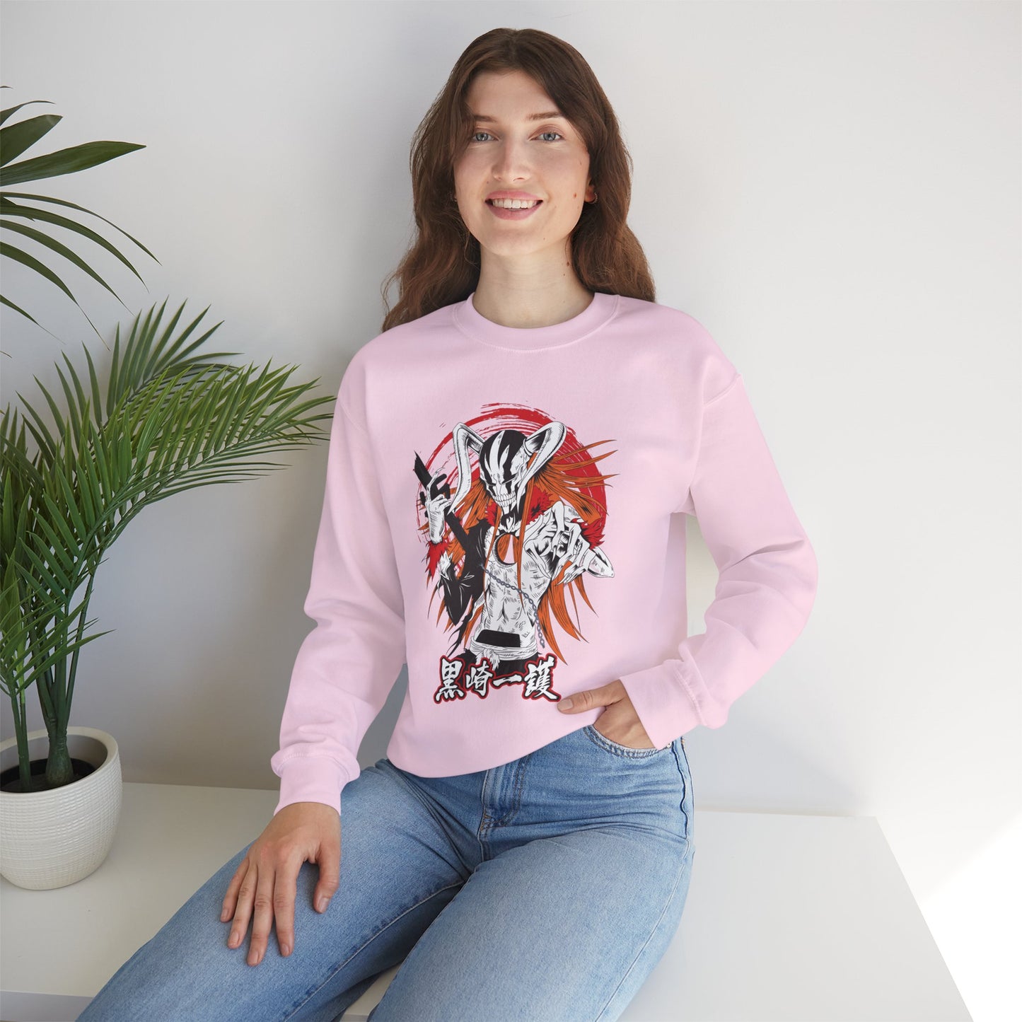 Ichigo Vasto Lorde Unisex Heavy Blend Crewneck Sweatshirt | Bleach Anime Streetwear
