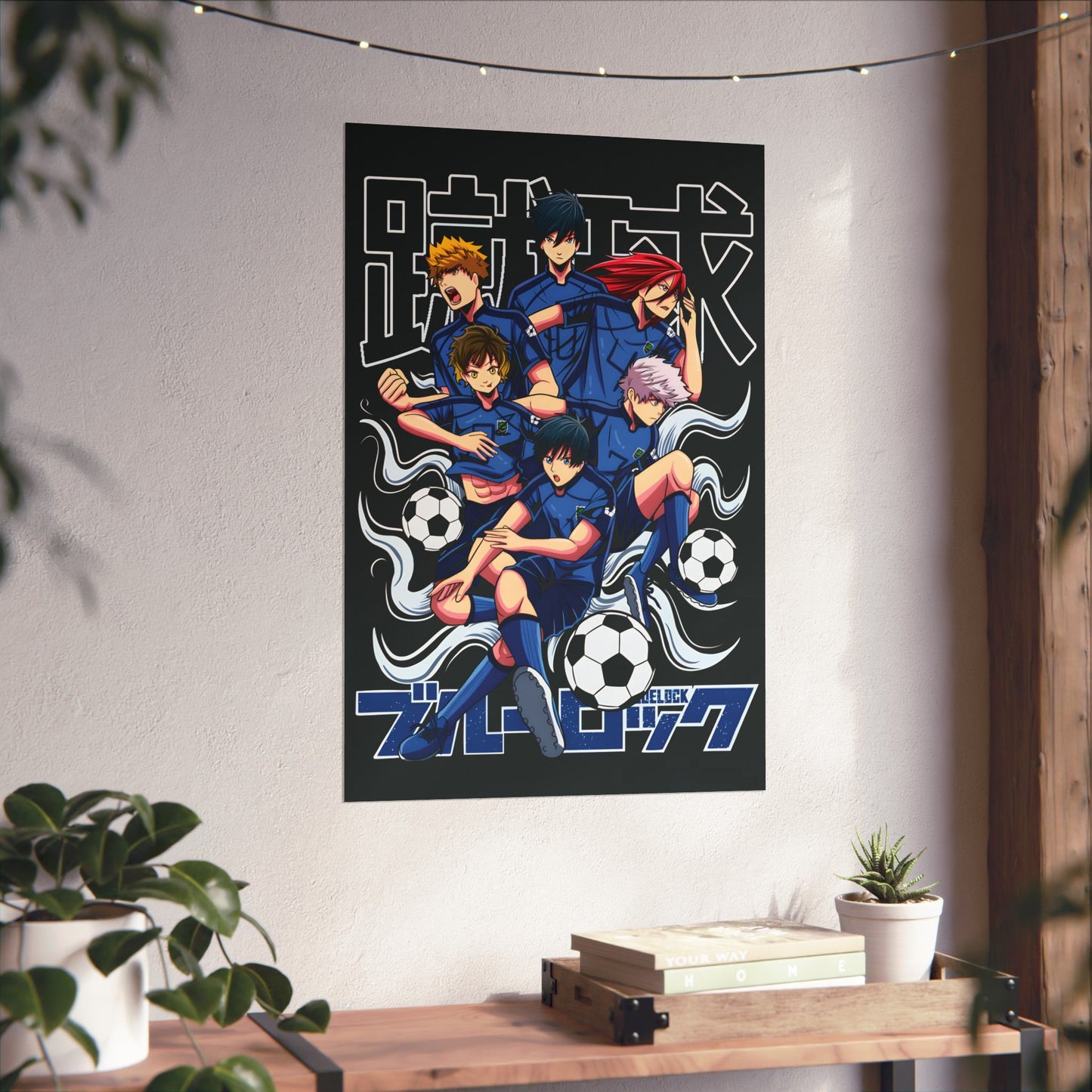 Blue Lock Team Z Matte Vertical Poster | Anime Soccer Wall Art
