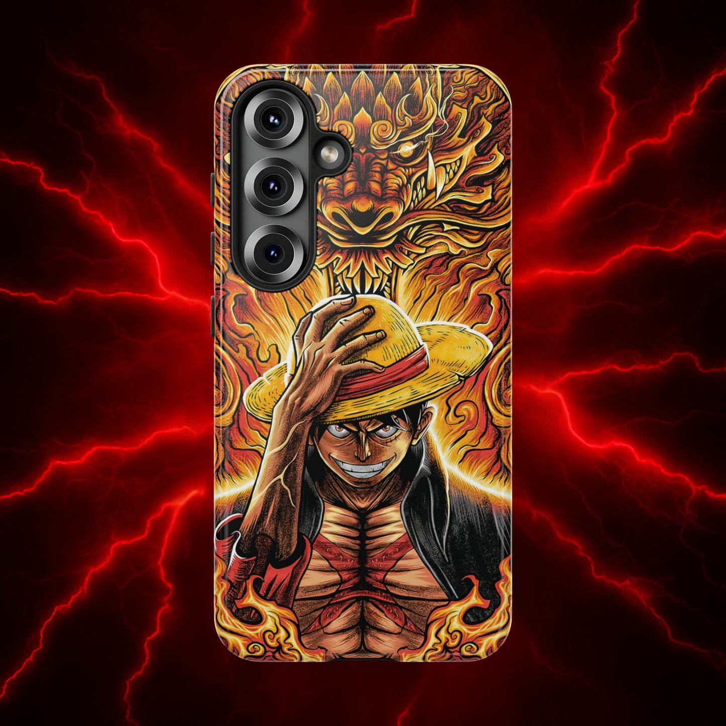 Inferno Pirate King Luffy Double Layered Phone Case