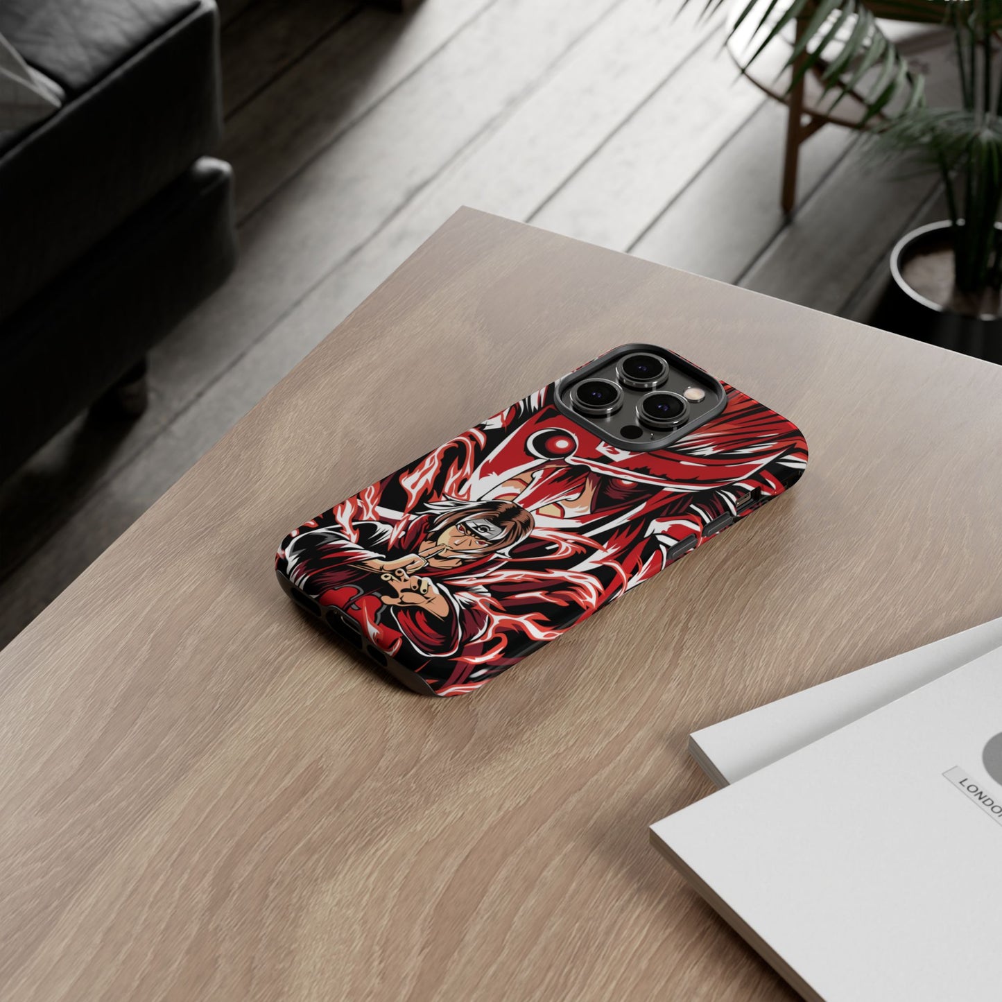 Itachi Flame Susanoo Double Layered Phone Case