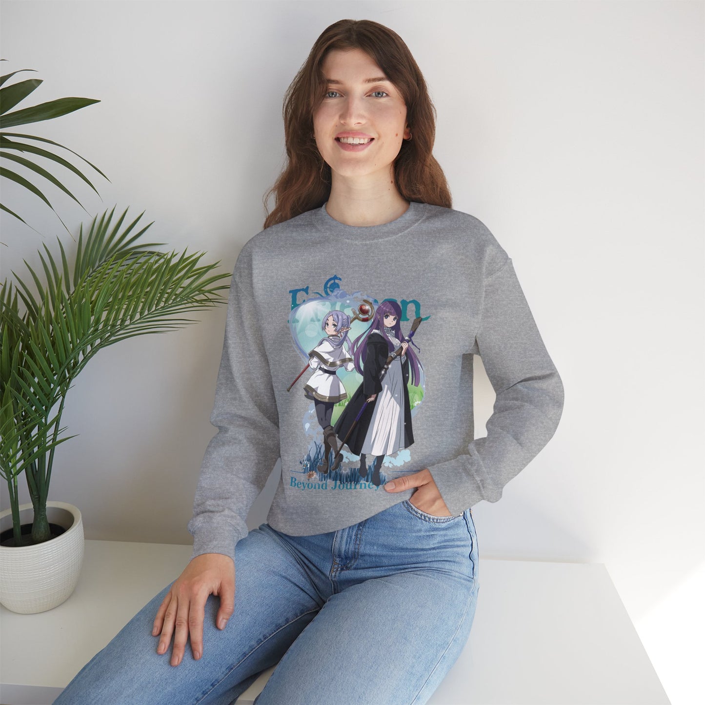 Frieren Beyond Journey’s End Unisex Heavy Blend Crewneck Sweatshirt