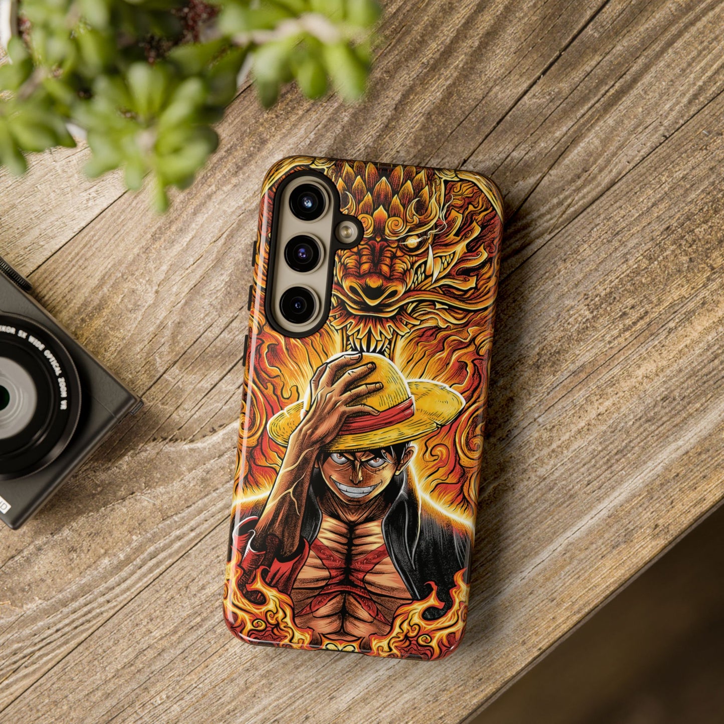 Inferno Pirate King Luffy Double Layered Phone Case