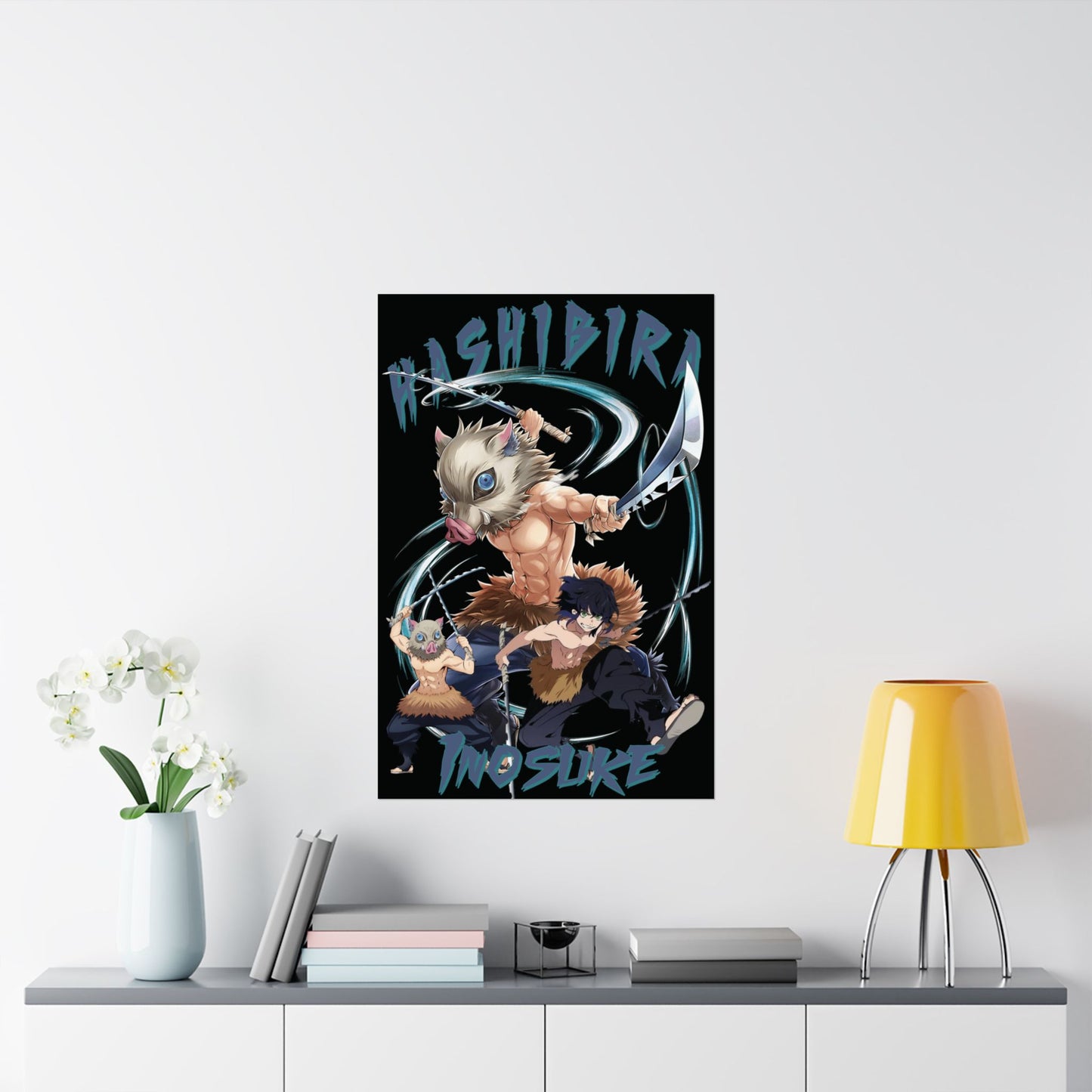 Inosuke Hashibira Poster | Demon Slayer Matte Wall Art