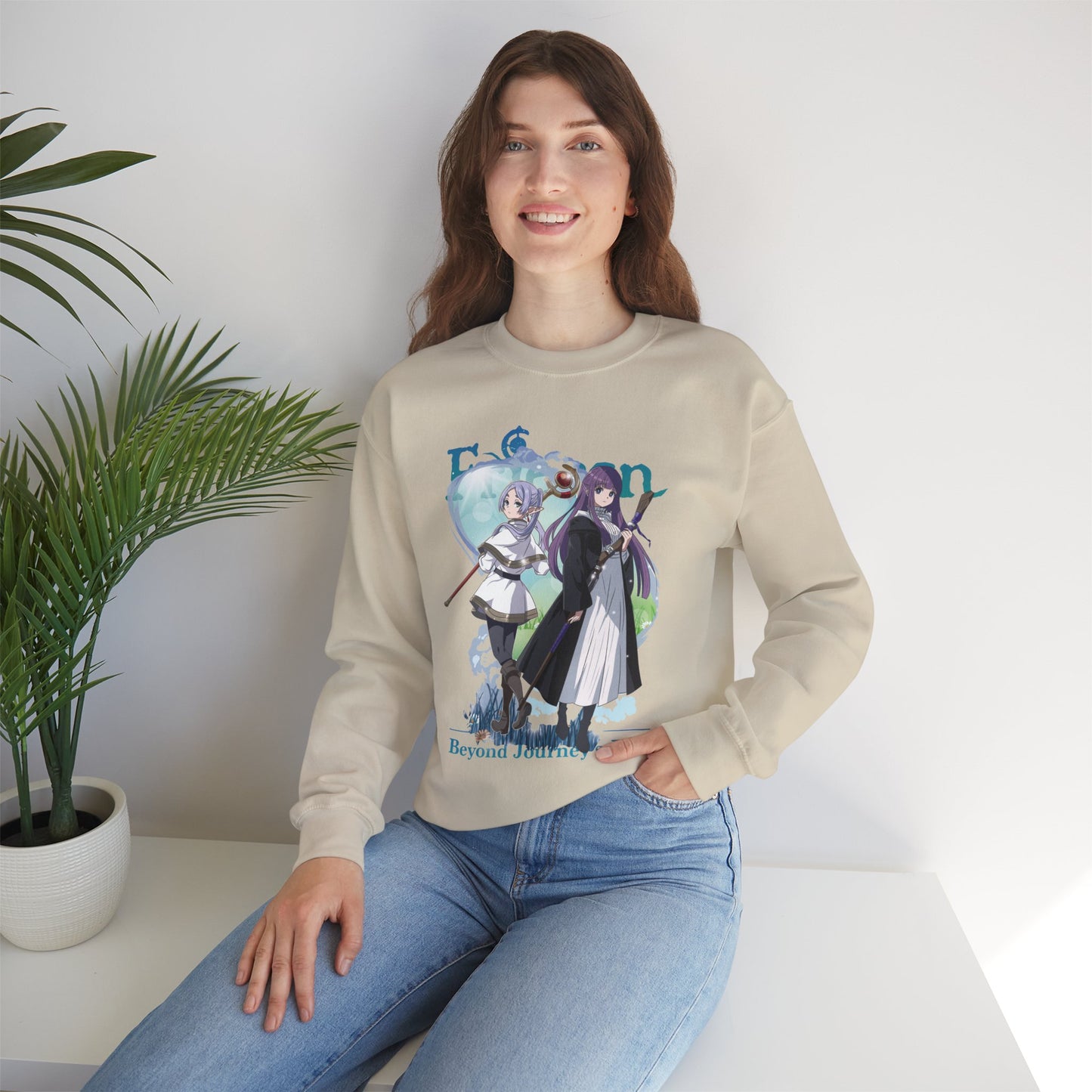 Frieren Beyond Journey’s End Unisex Heavy Blend Crewneck Sweatshirt