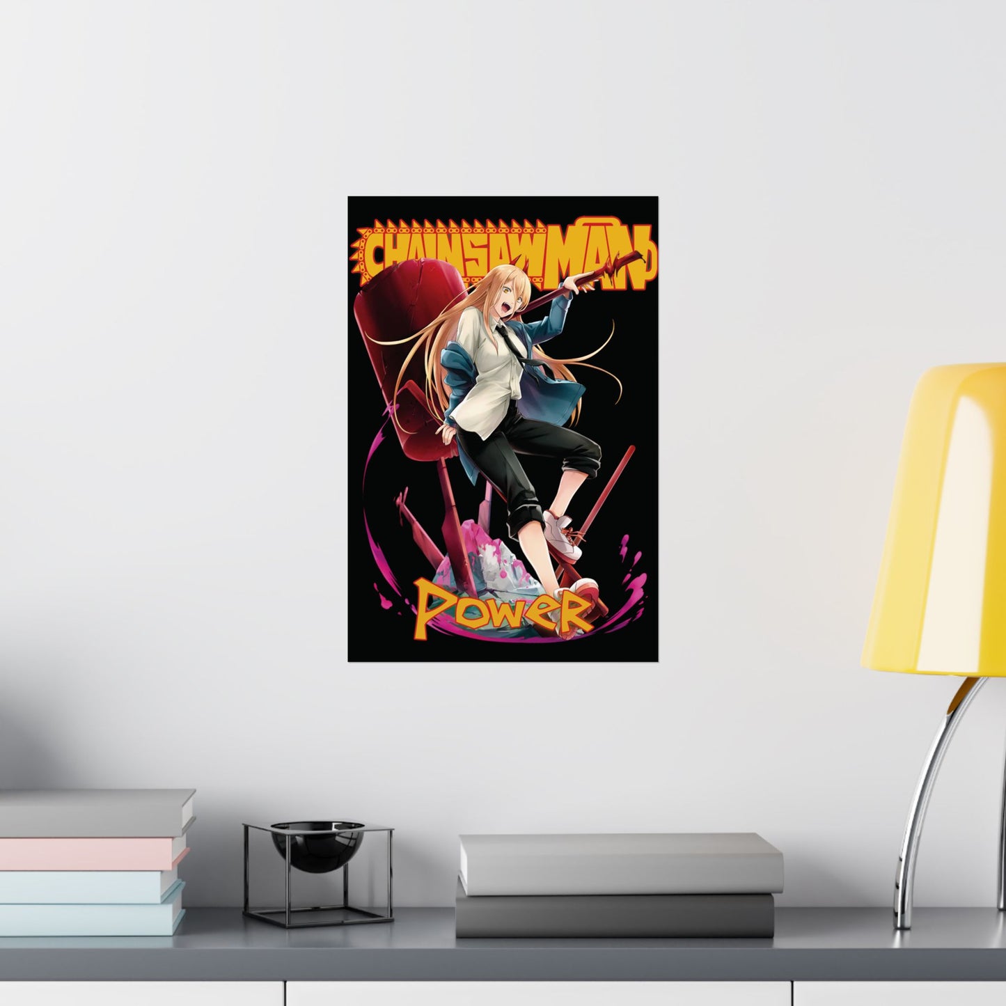 Blood Fiend Power Matte Vertical Poster | Chainsaw Man Anime Wall Art