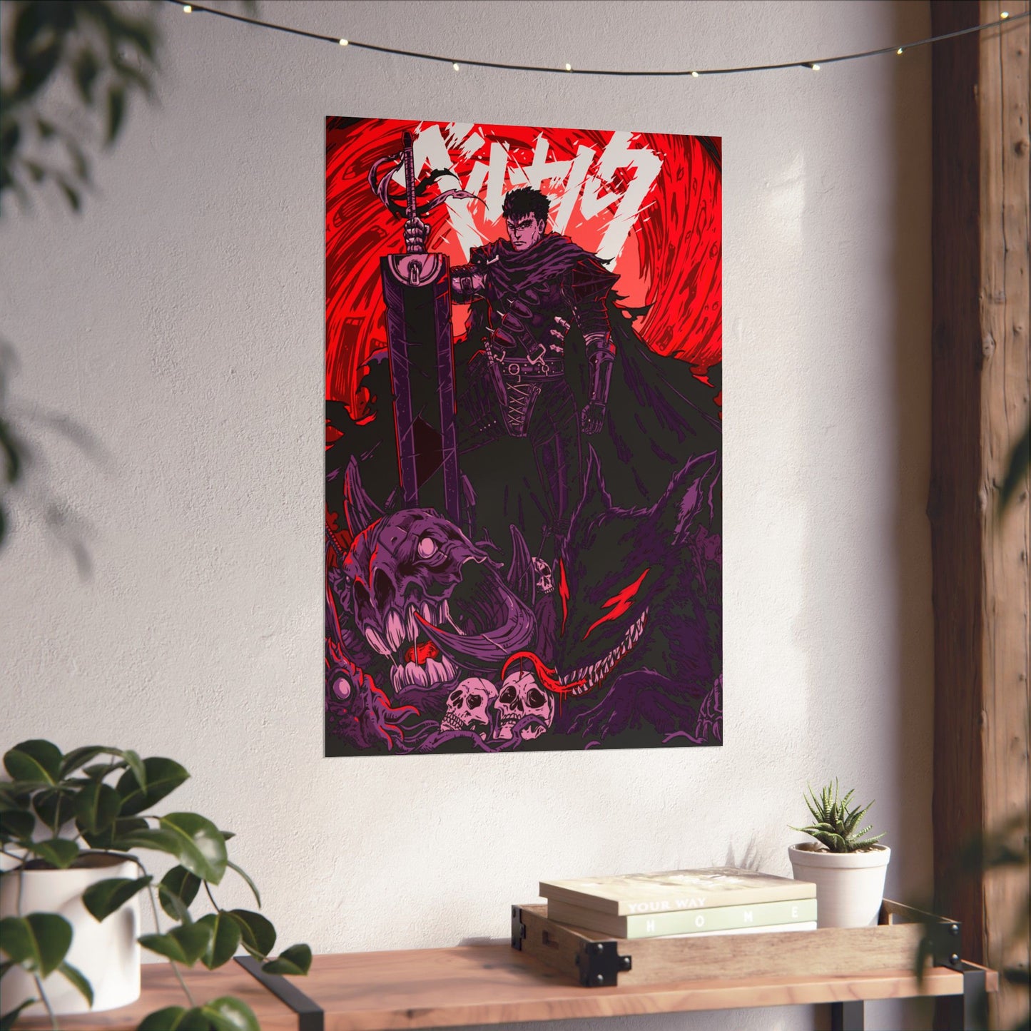 Guts Berserker’s Rage Matte Vertical Poster | Berserk Anime Wall Art