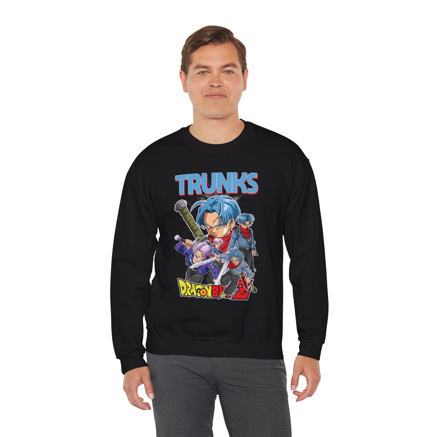 Trunks “Time Warrior” Unisex Heavy Crewneck | Dragon Ball Z Streetwear Sweatshirt