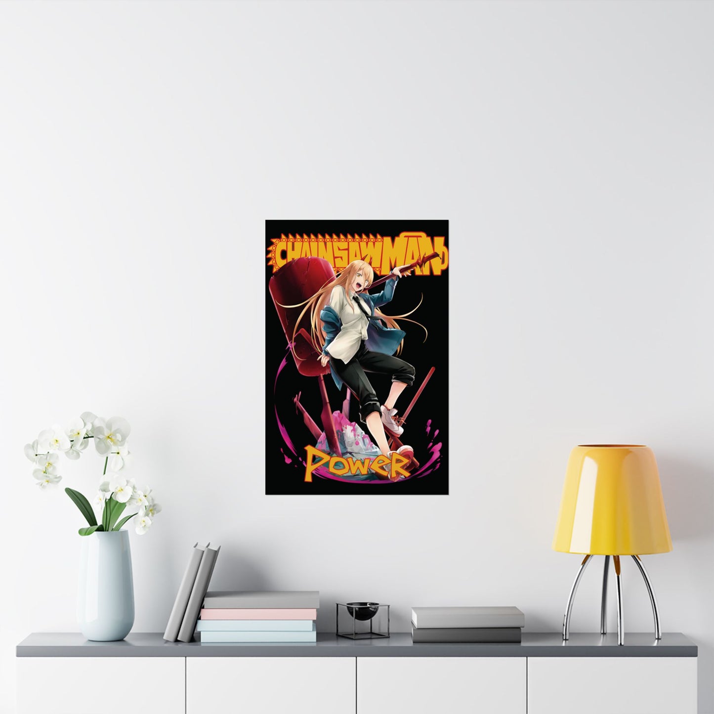 Blood Fiend Power Matte Vertical Poster | Chainsaw Man Anime Wall Art