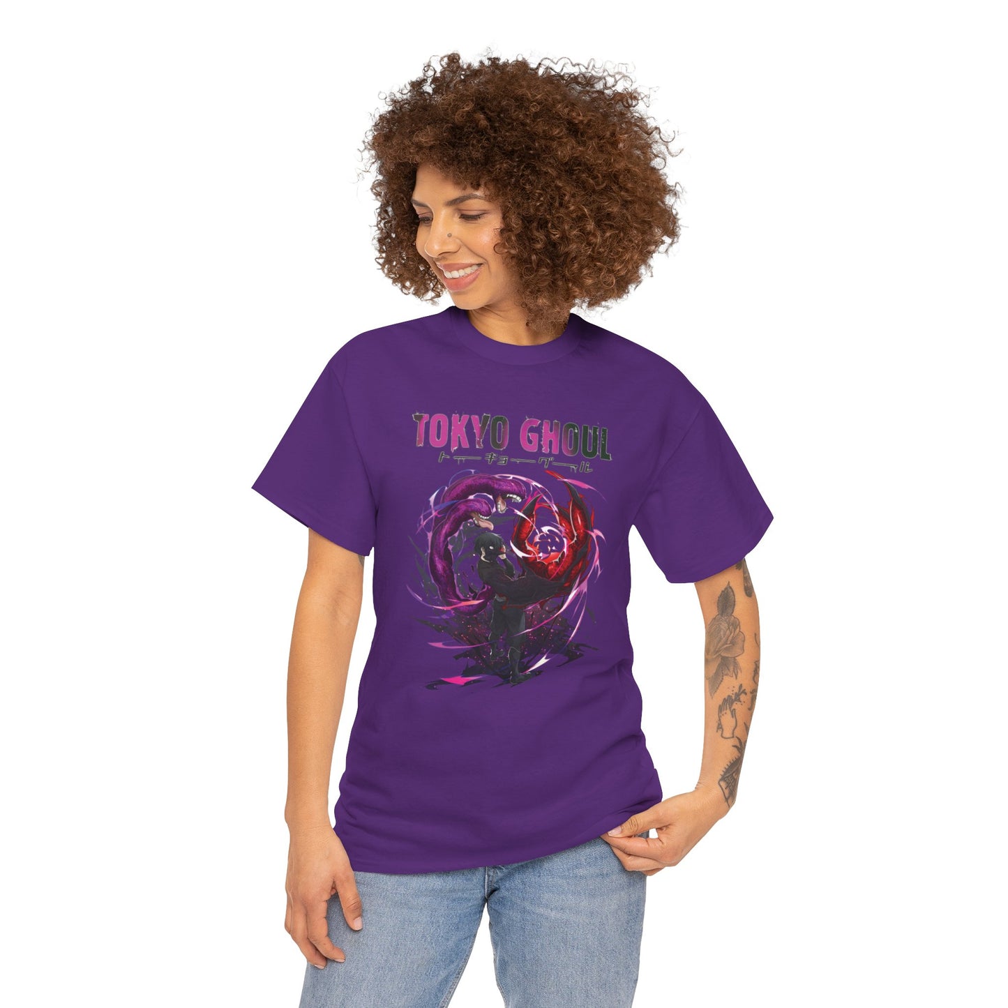 Ken Kaneki Chimera Kagune Unisex Heavy Cotton T-Shirt | Tokyo Ghoul Anime Graphic Tee