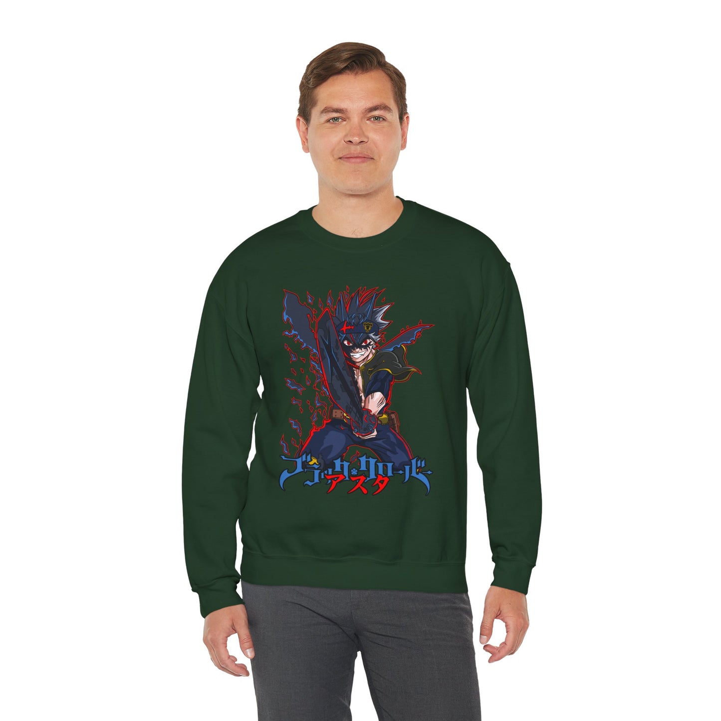 Black Clover Unisex Heavy Blend Crewneck Sweatshirt | Anime Streetwear