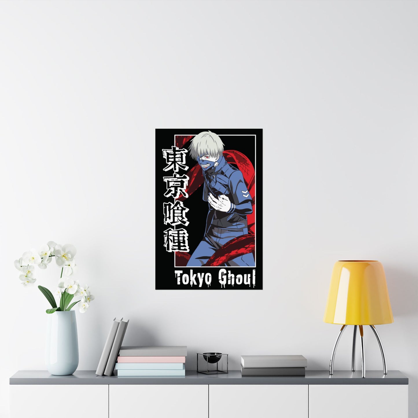 Tokyo Ghoul Matte Vertical Poster | Ken Kaneki Anime Wall Art