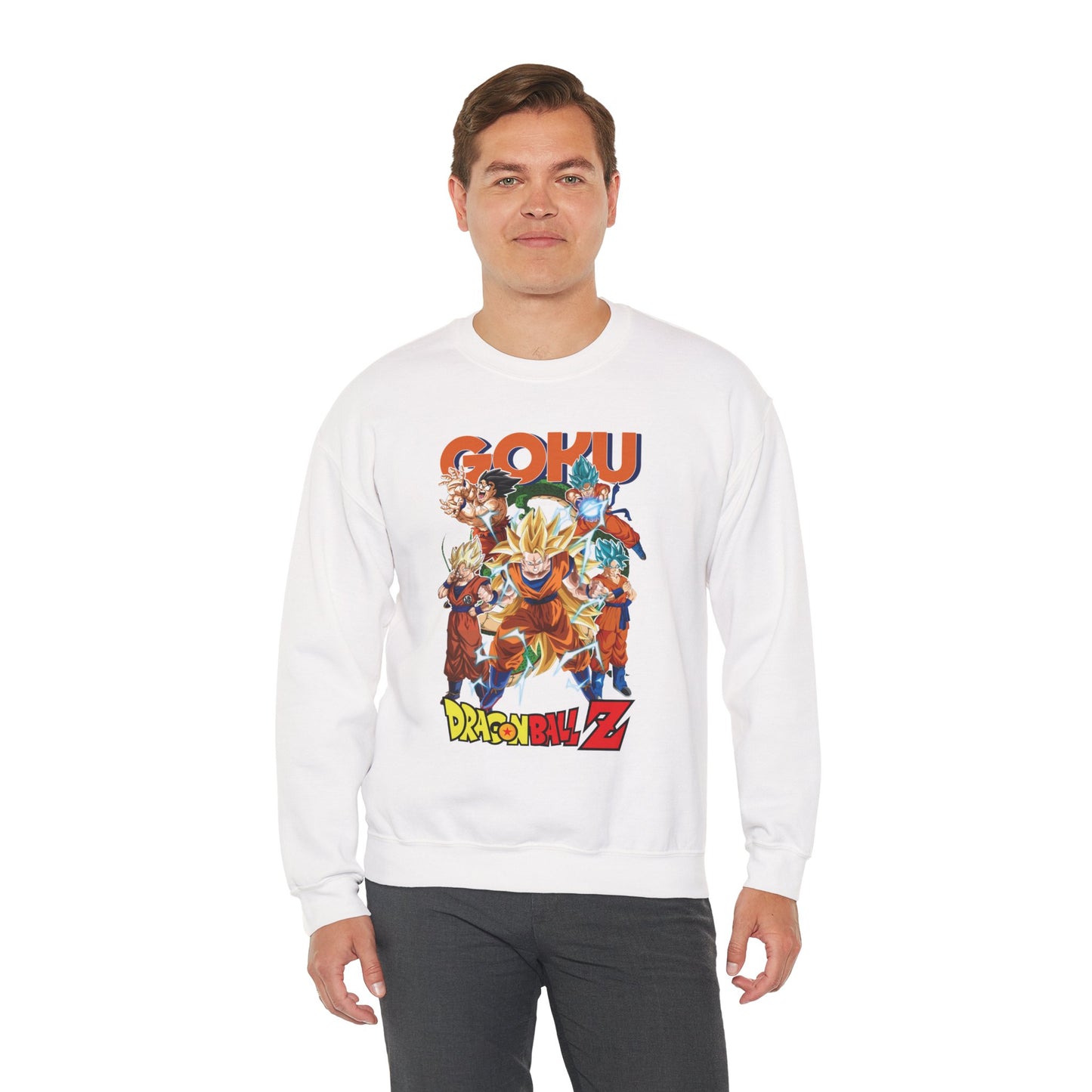 Goku “Legacy of Power” Unisex Heavy Crewneck | Dragon Ball Z Streetwear Sweatshirt