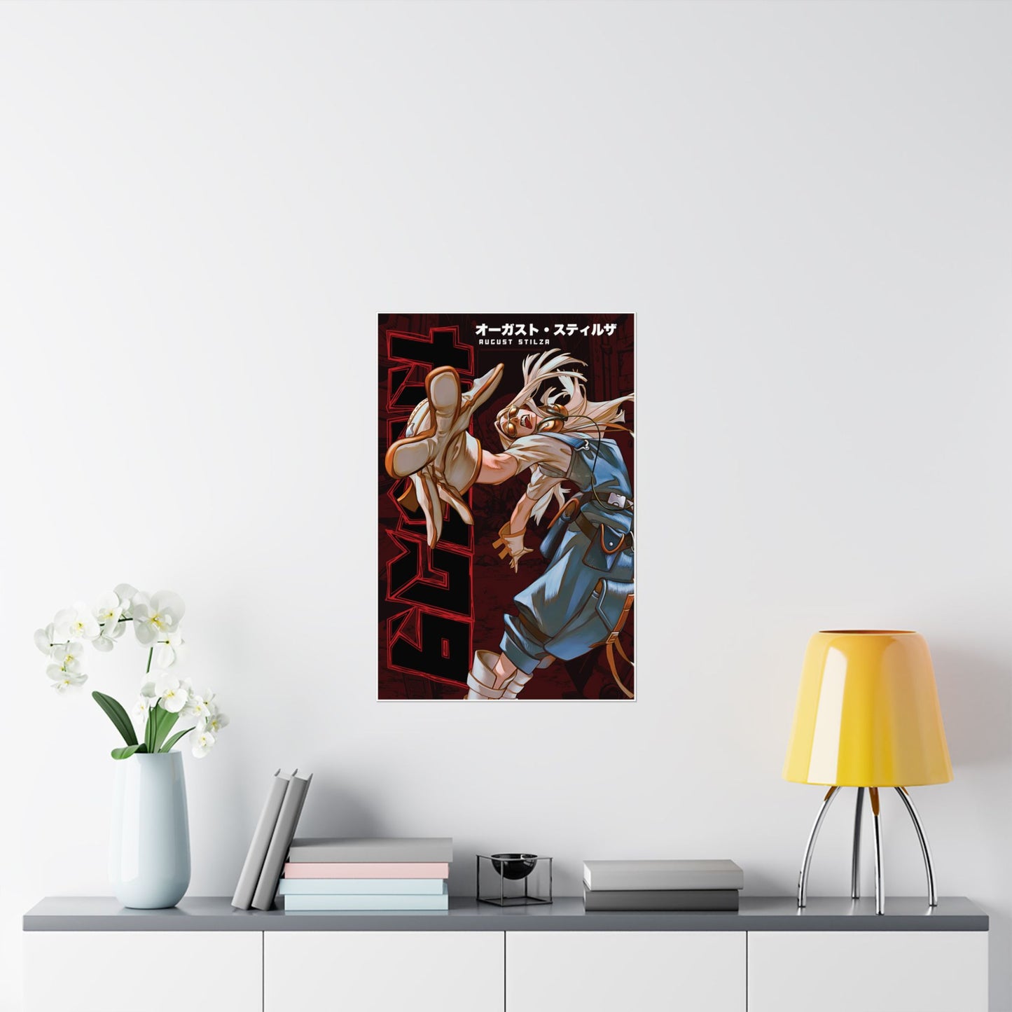 August Stilza Matte Vertical Poster | Anime-Inspired Wall Art Manga Decor