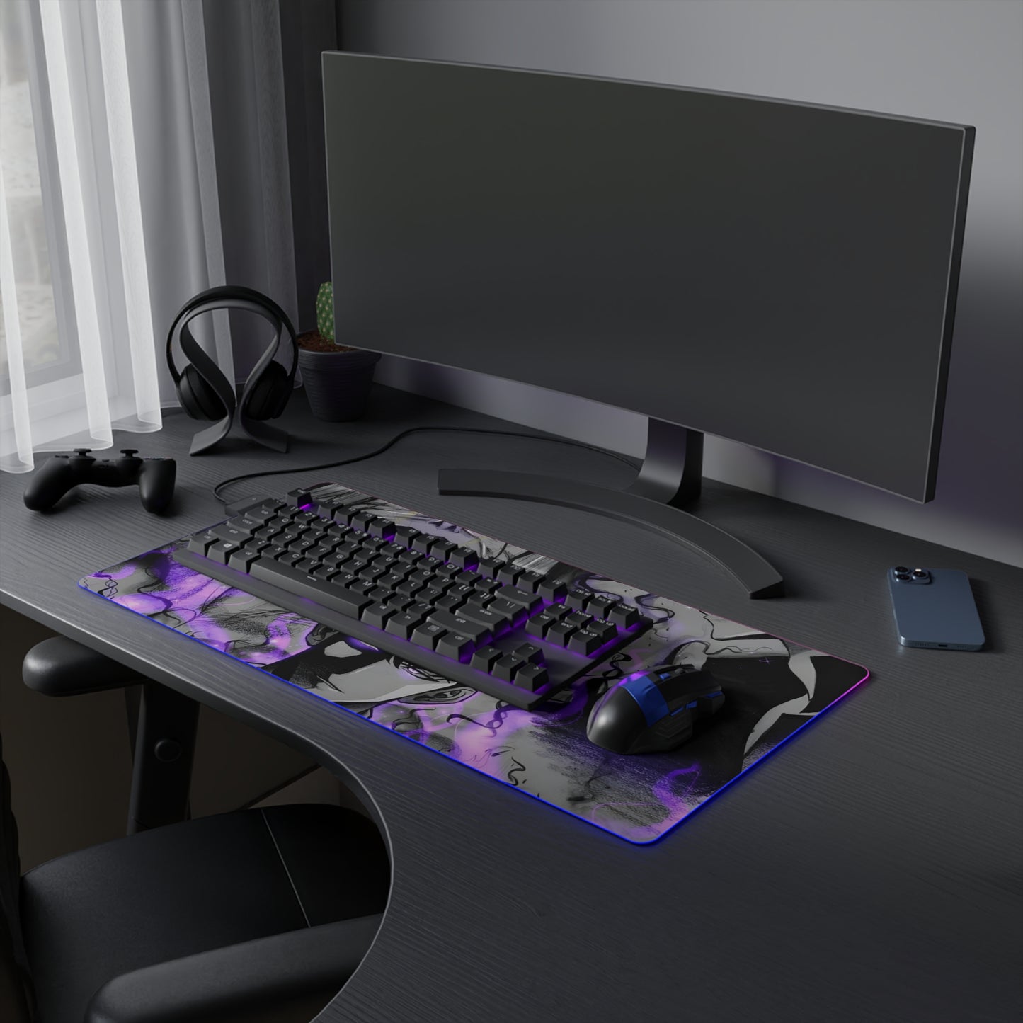 Shadow Monarch LED Gaming Mouse Pad
